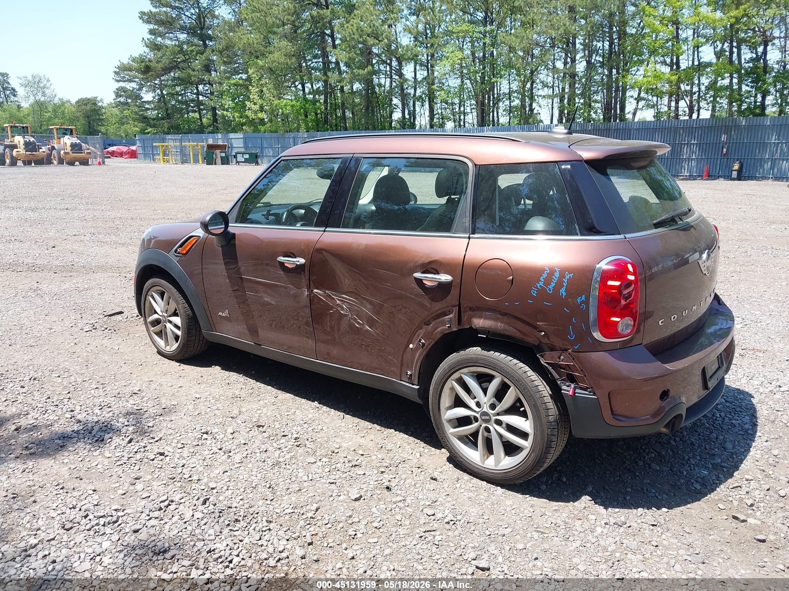 2014 Mini Countryman Cooper S Brown vin: WMWZC5C59EWP41719