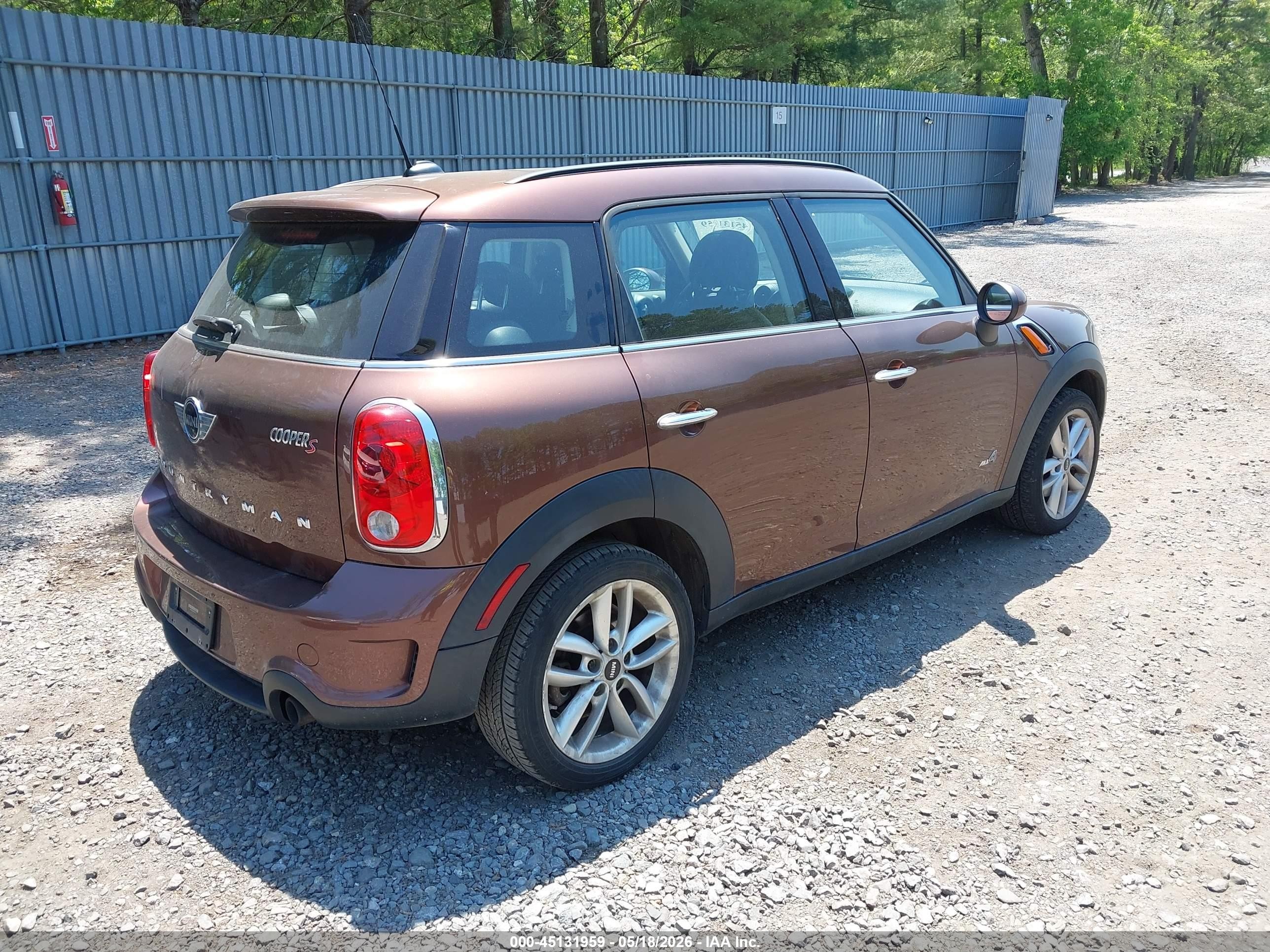 2014 Mini Countryman Cooper S Brown vin: WMWZC5C59EWP41719