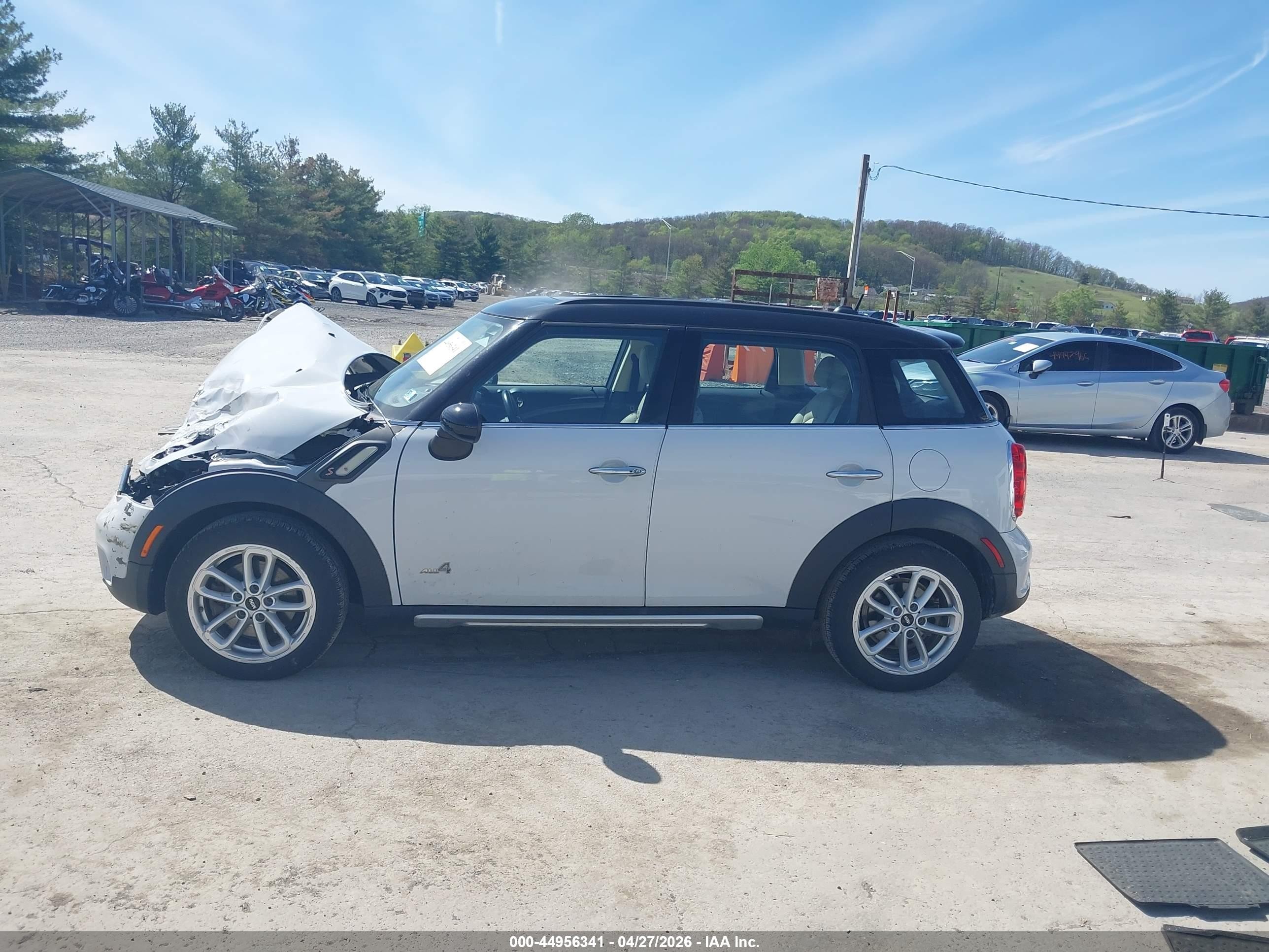 2015 Mini Countryman Cooper S White vin: WMWZC5C59FWP45769