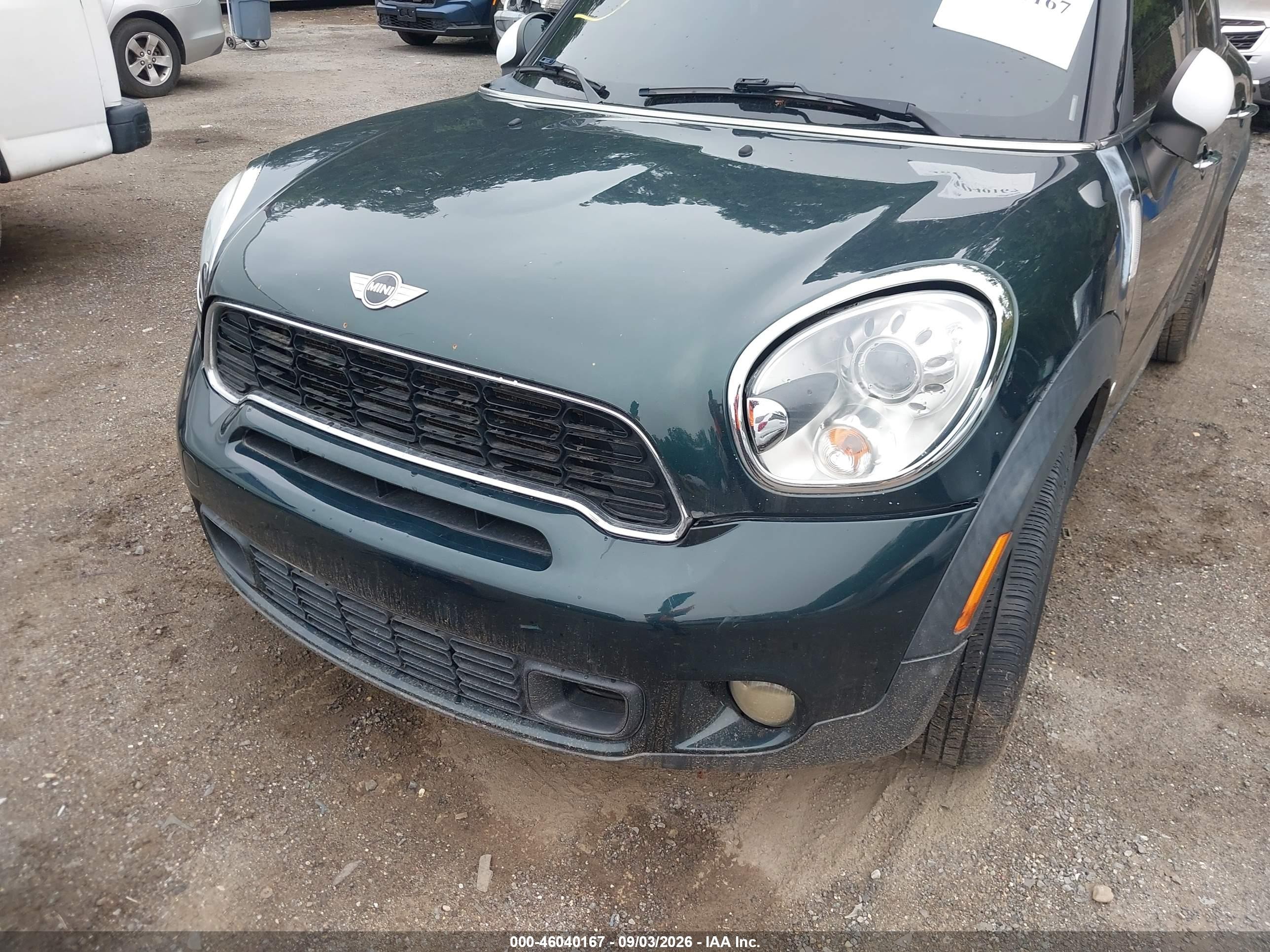 2011 Mini Cooper S Countryman Green vin: WMWZC5C5XBWL53295