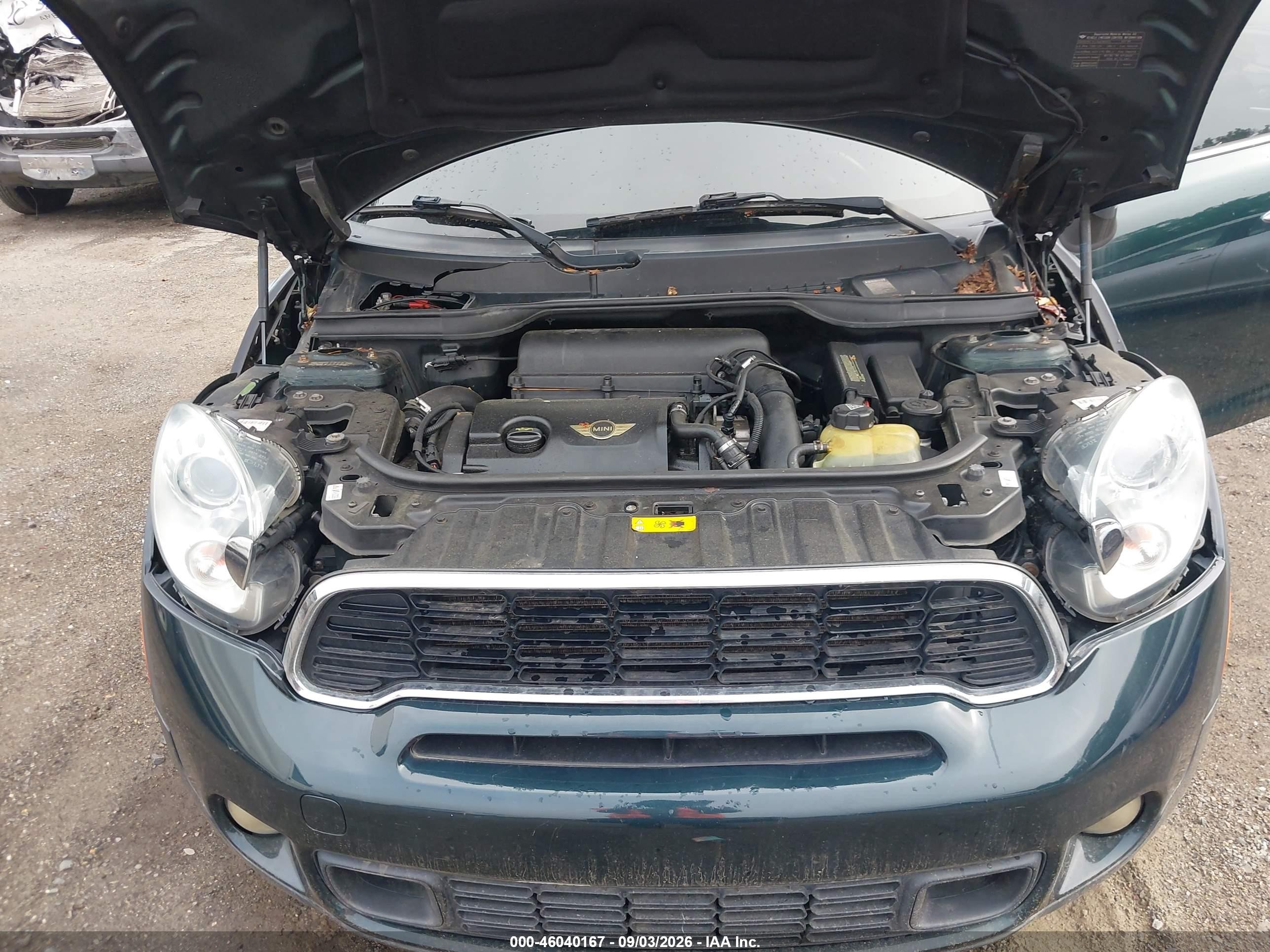 2011 Mini Cooper S Countryman Green vin: WMWZC5C5XBWL53295