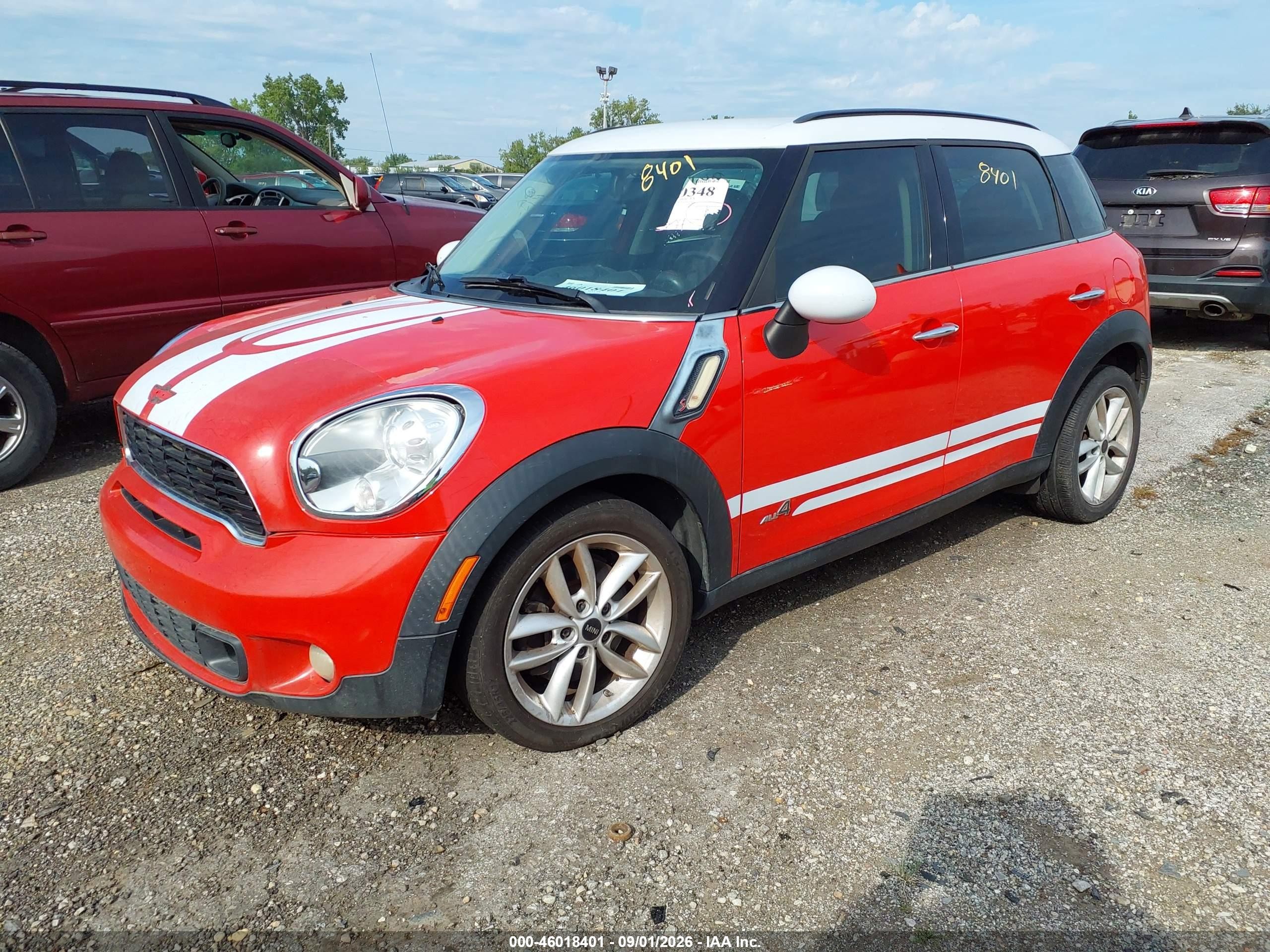 2011 Mini Cooper S Countryman   Red vin: WMWZC5C5XBWL54351