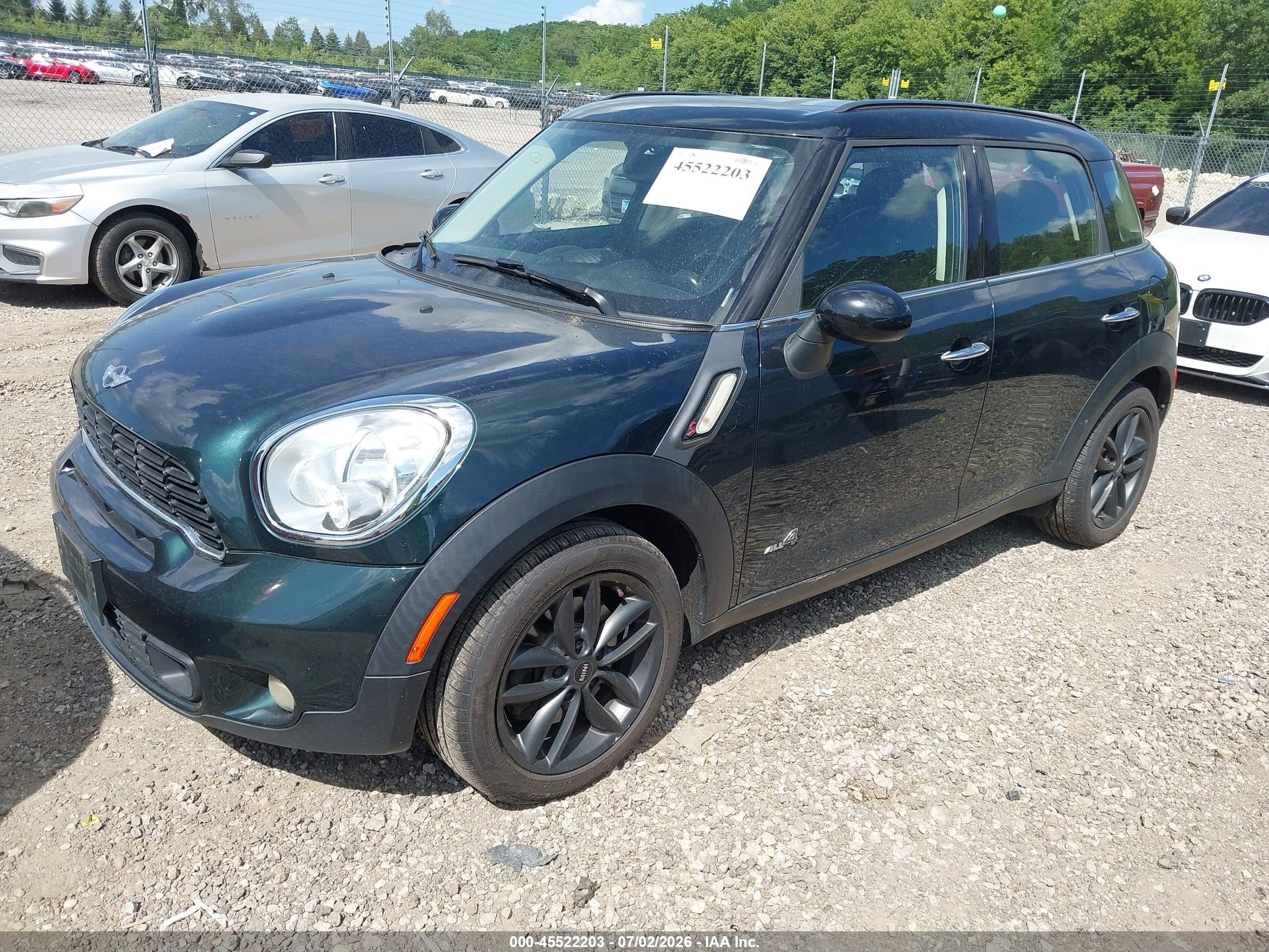 2013 Mini Countryman Cooper S Green vin: WMWZC5C5XDWM15099