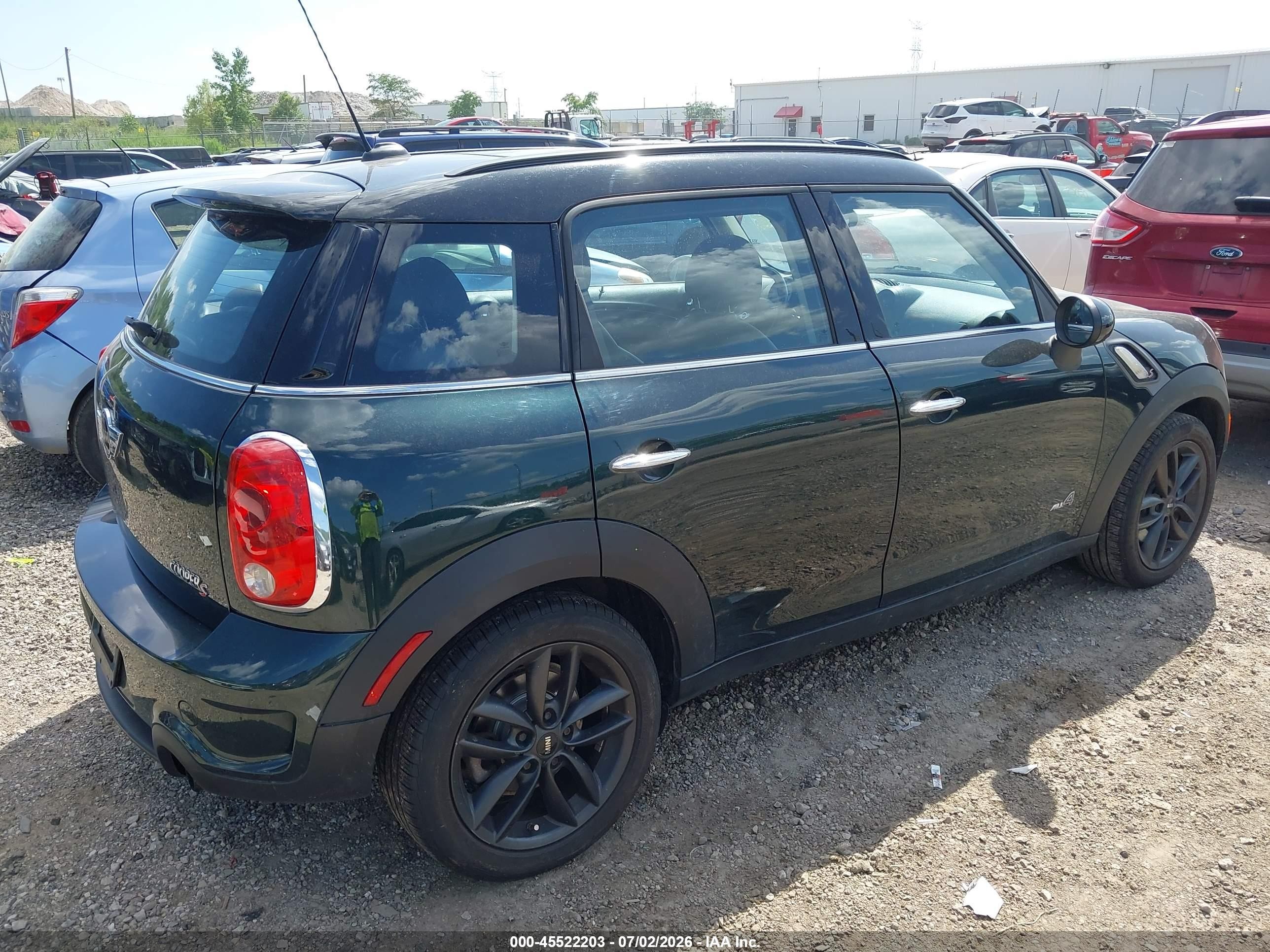 2013 Mini Countryman Cooper S Green vin: WMWZC5C5XDWM15099