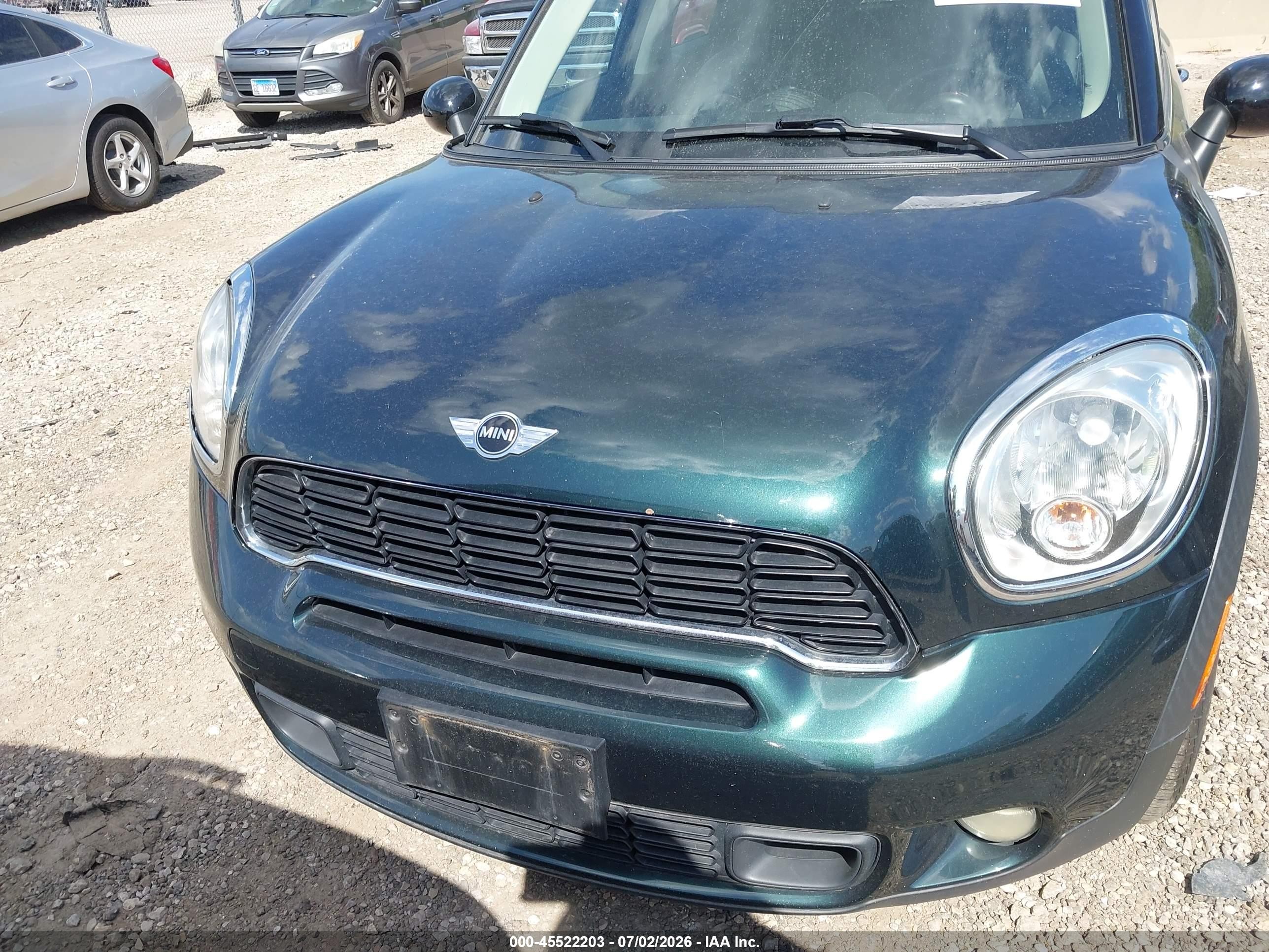 2013 Mini Countryman Cooper S Green vin: WMWZC5C5XDWM15099