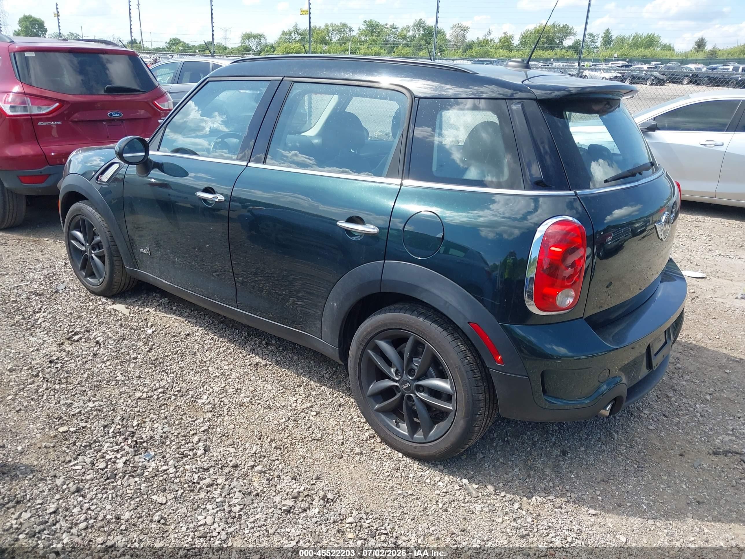 2013 Mini Countryman Cooper S Green vin: WMWZC5C5XDWM15099
