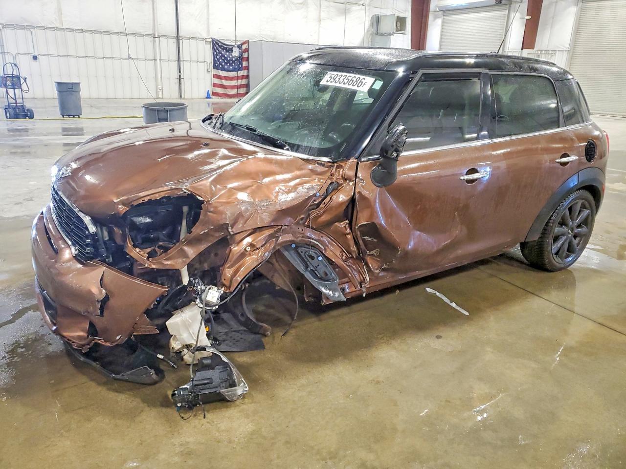 2013 Mini Cooper S Countryman Brown vin: WMWZC5C5XDWP34101