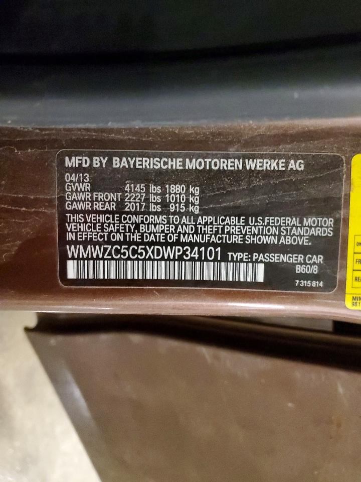 2013 Mini Cooper S Countryman Brown vin: WMWZC5C5XDWP34101