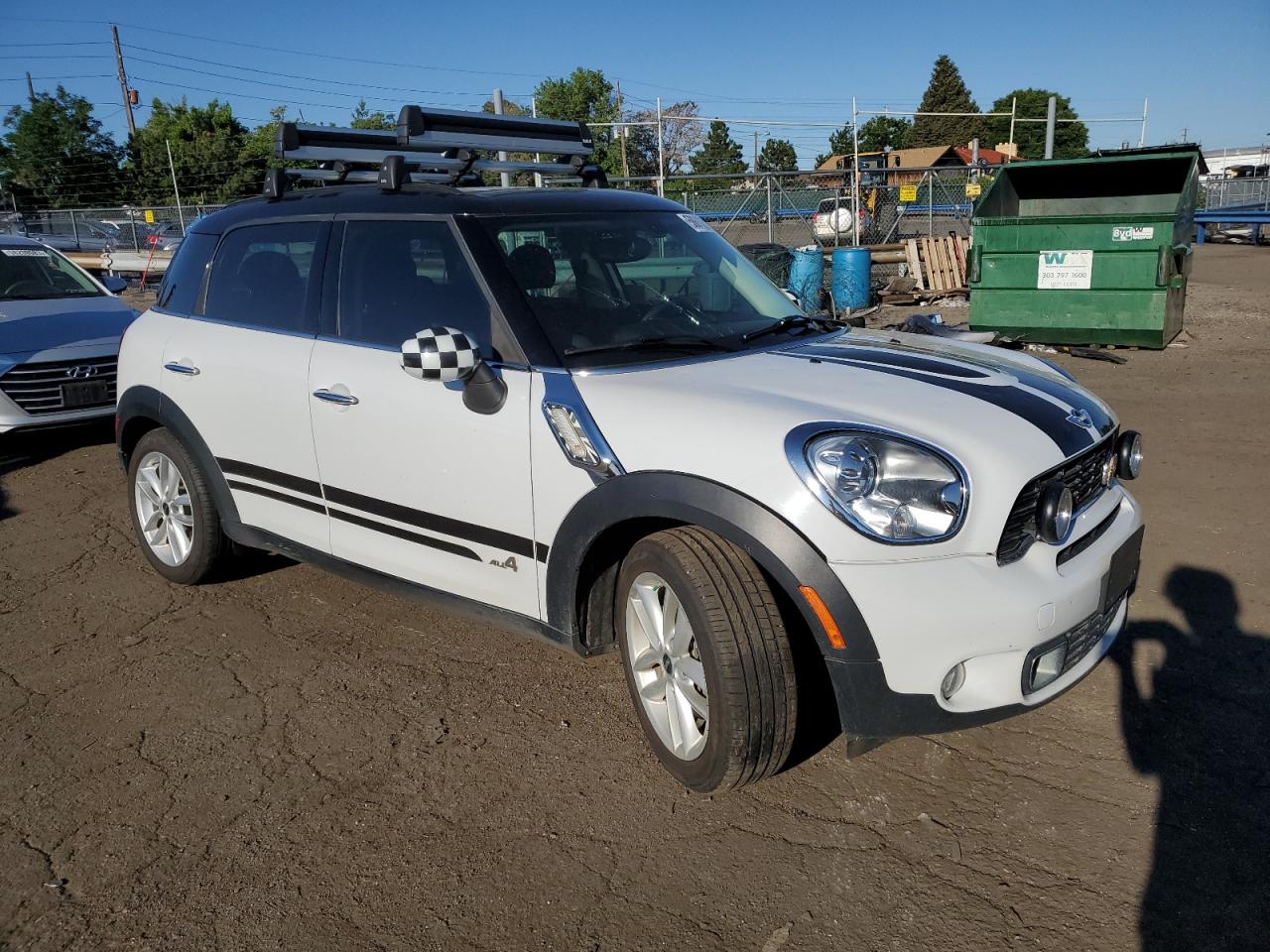 2014 Mini Cooper S Countryman Белый vin: WMWZC5C5XEWP39204