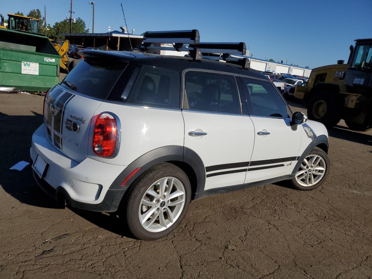 2014 Mini Cooper S Countryman Белый vin: WMWZC5C5XEWP39204