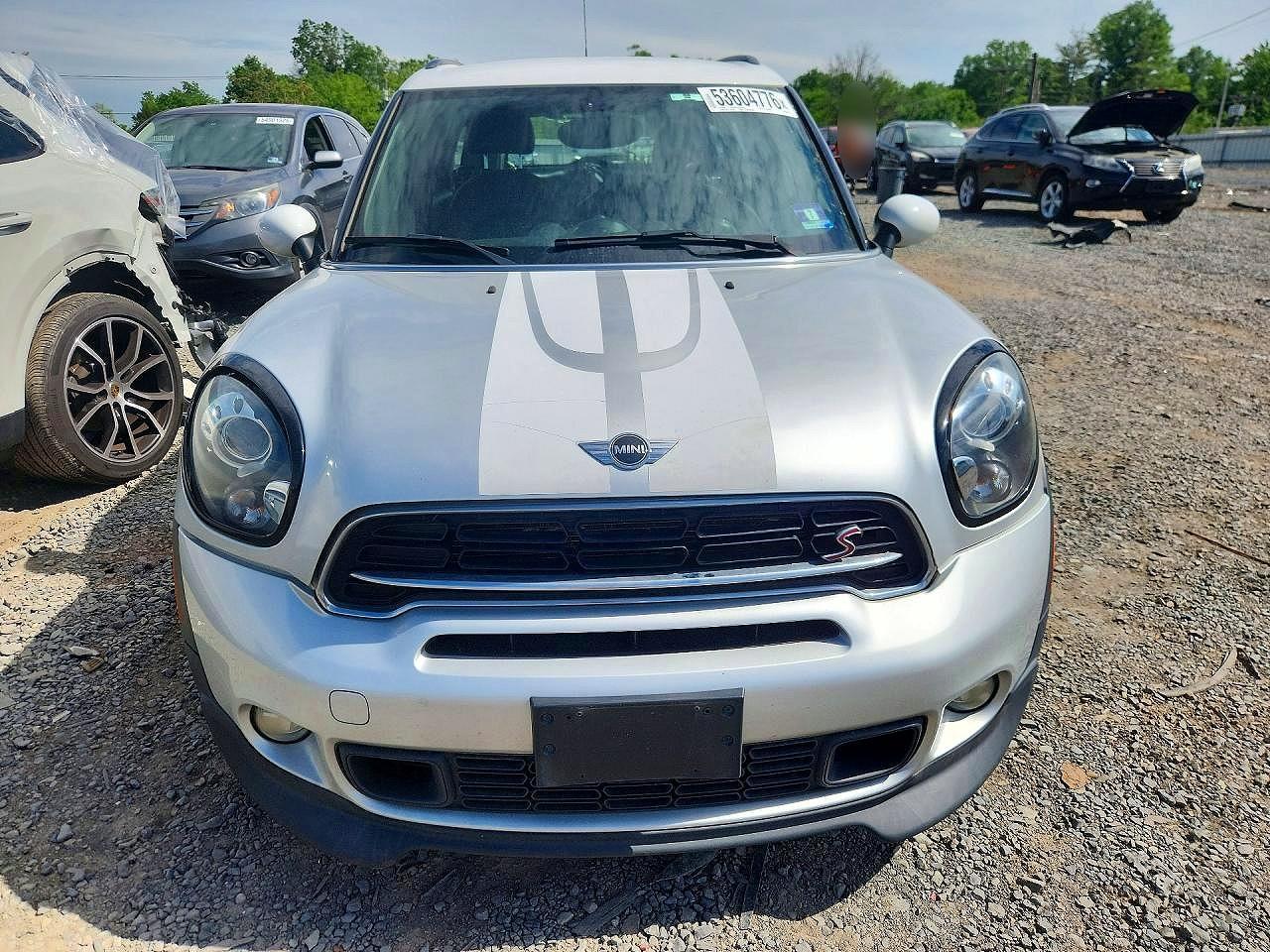2015 Mini Cooper S Countryman Silver vin: WMWZC5C5XFWM19611