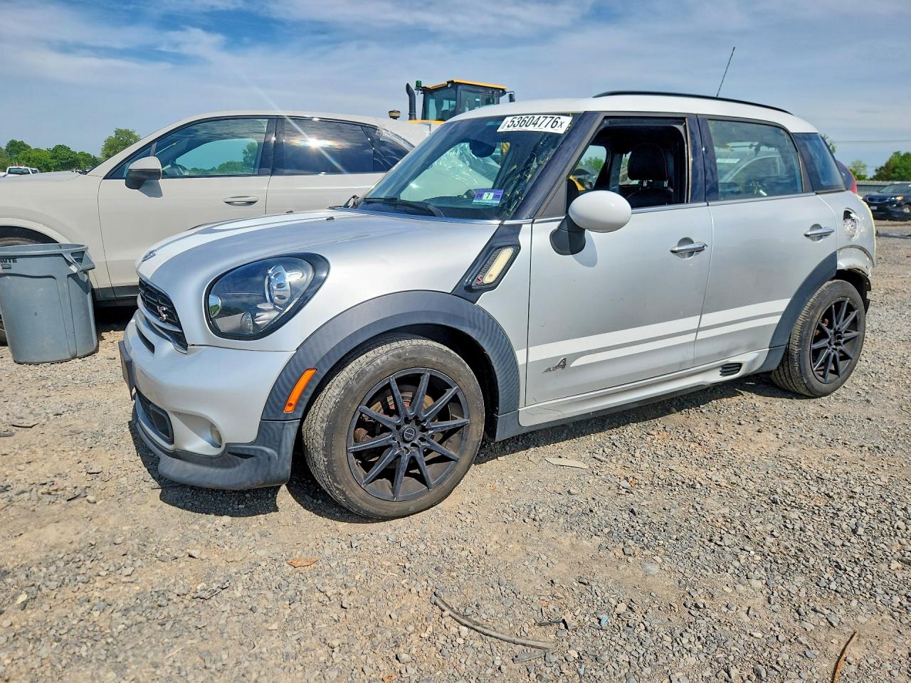 2015 Mini Cooper S Countryman Silver vin: WMWZC5C5XFWM19611
