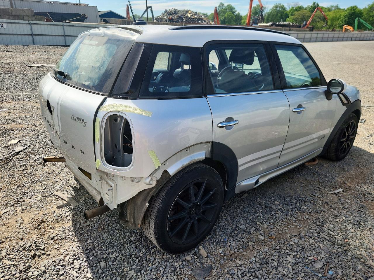 2015 Mini Cooper S Countryman Silver vin: WMWZC5C5XFWM19611