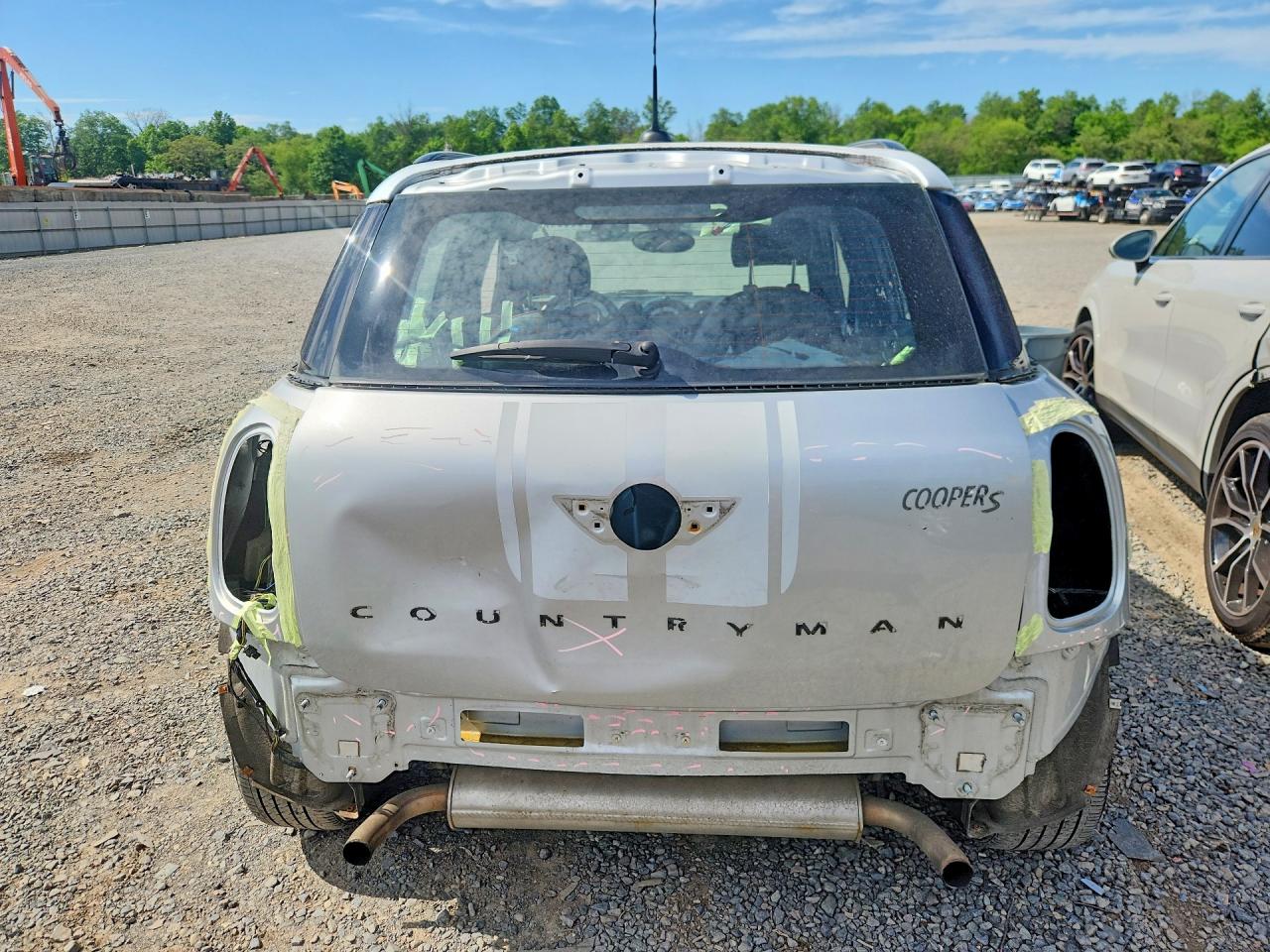 2015 Mini Cooper S Countryman Silver vin: WMWZC5C5XFWM19611