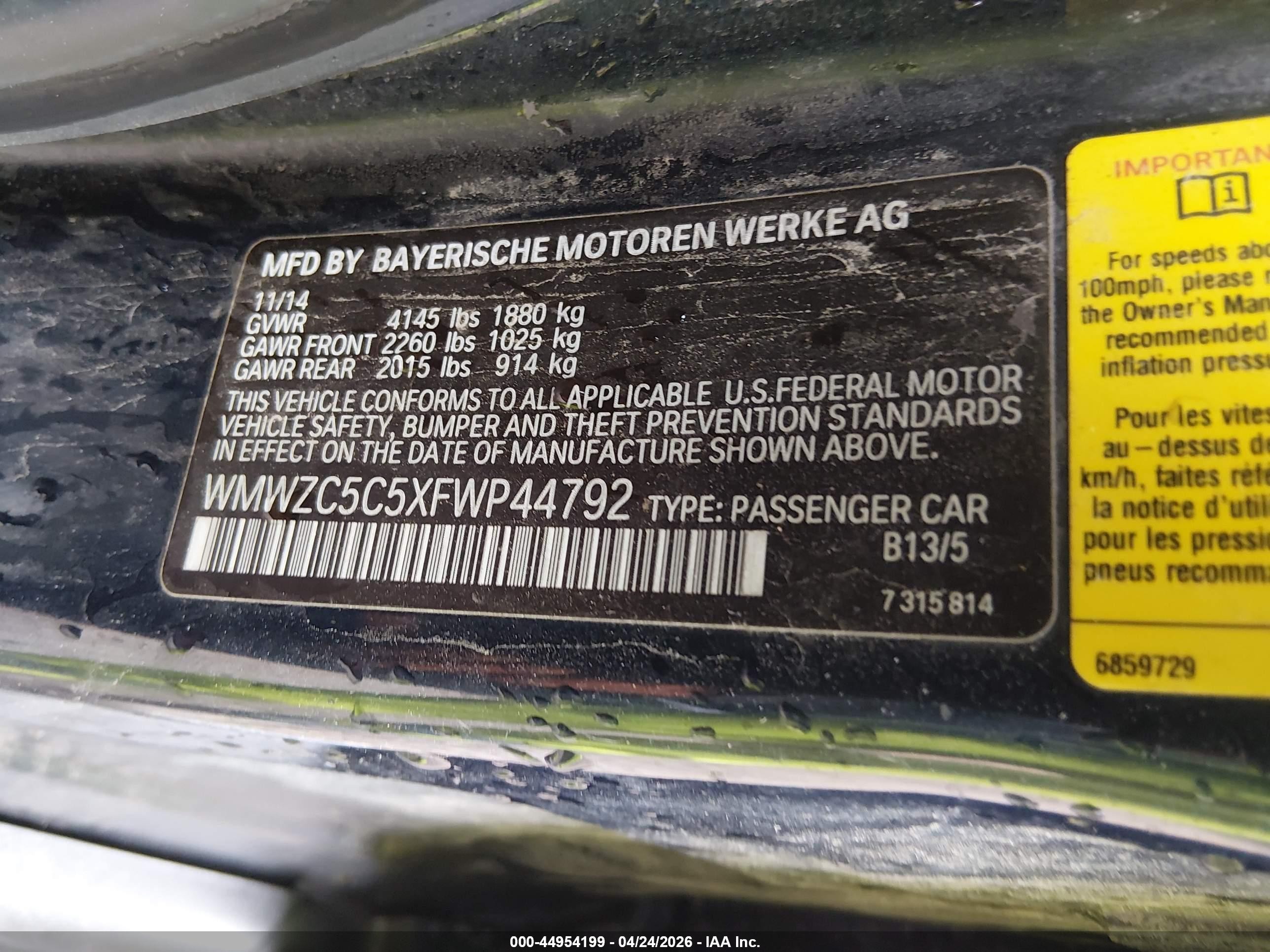 2015 Mini Countryman Cooper S Dark Blue vin: WMWZC5C5XFWP44792