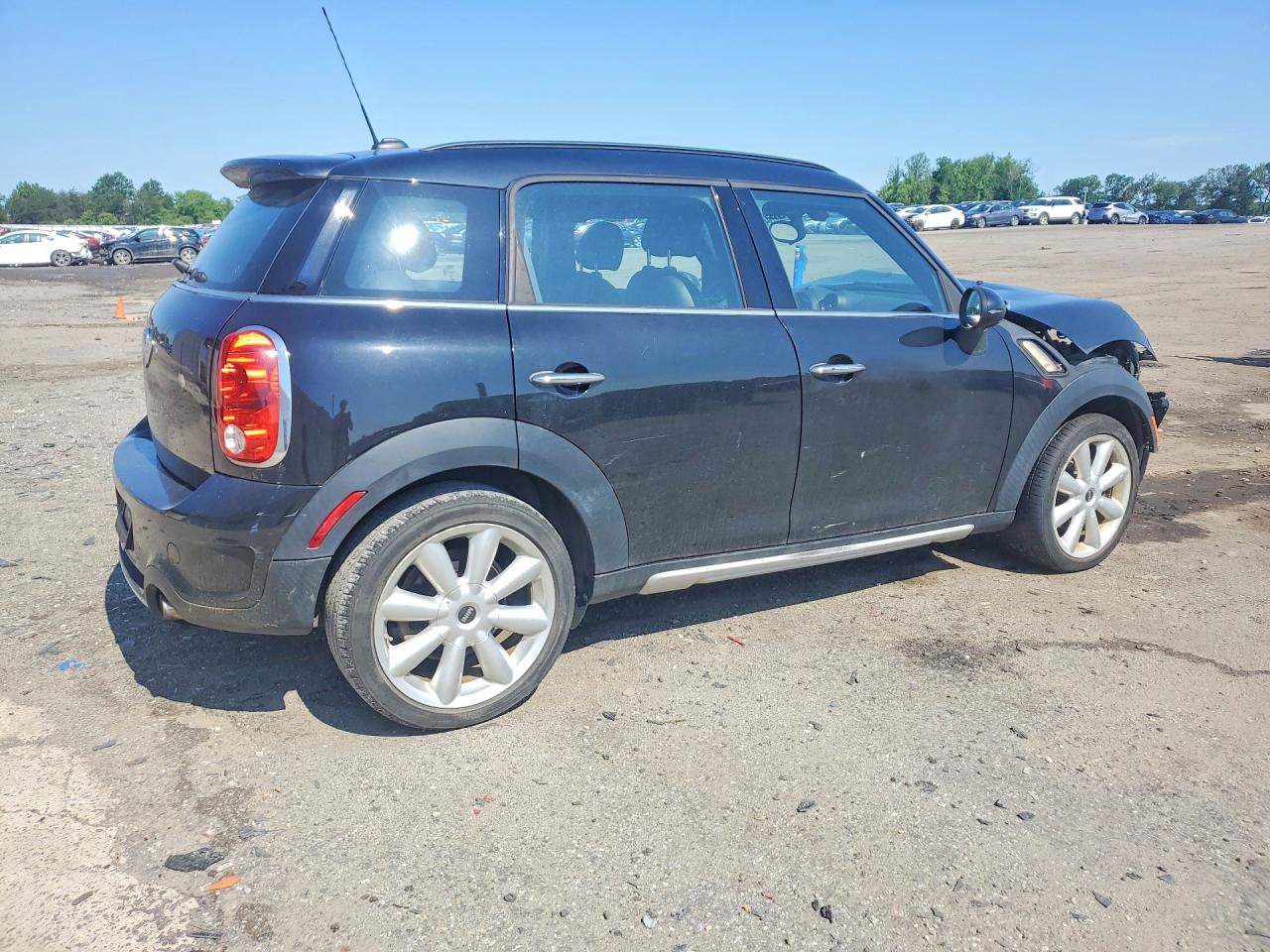 2015 Mini Cooper S Countryman Black vin: WMWZC5C5XFWP45392