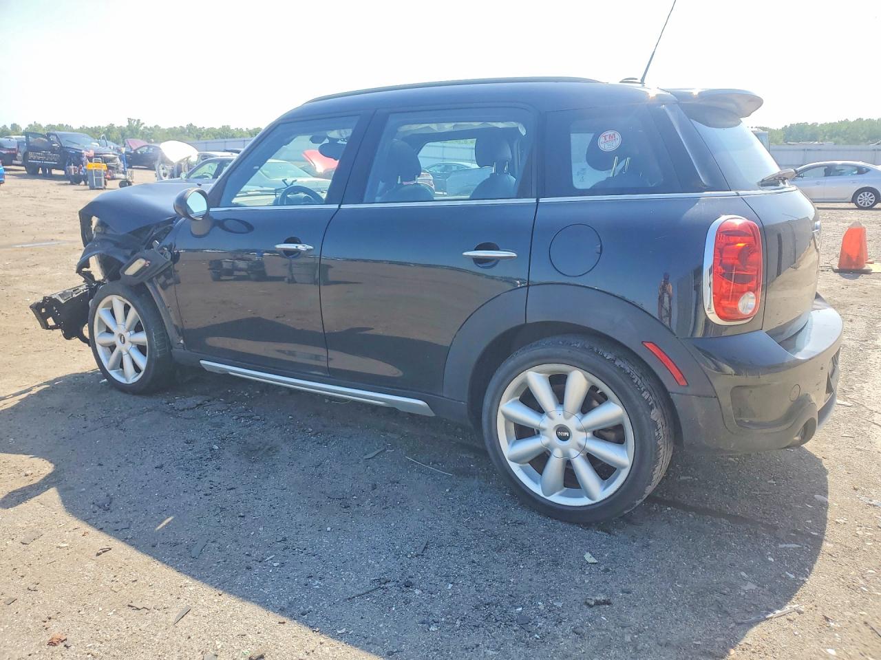 2015 Mini Cooper S Countryman Black vin: WMWZC5C5XFWP45392