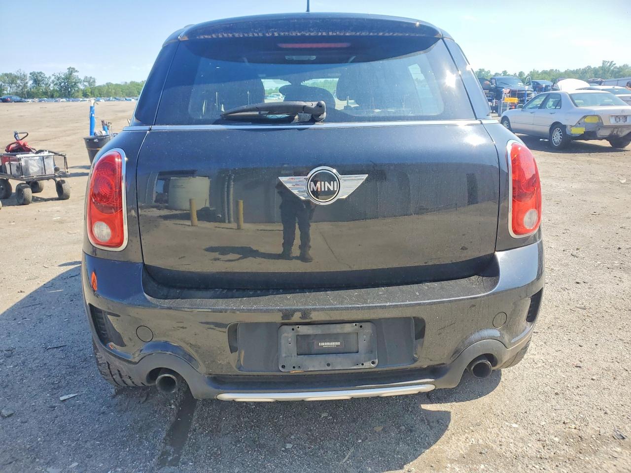 2015 Mini Cooper S Countryman Black vin: WMWZC5C5XFWP45392