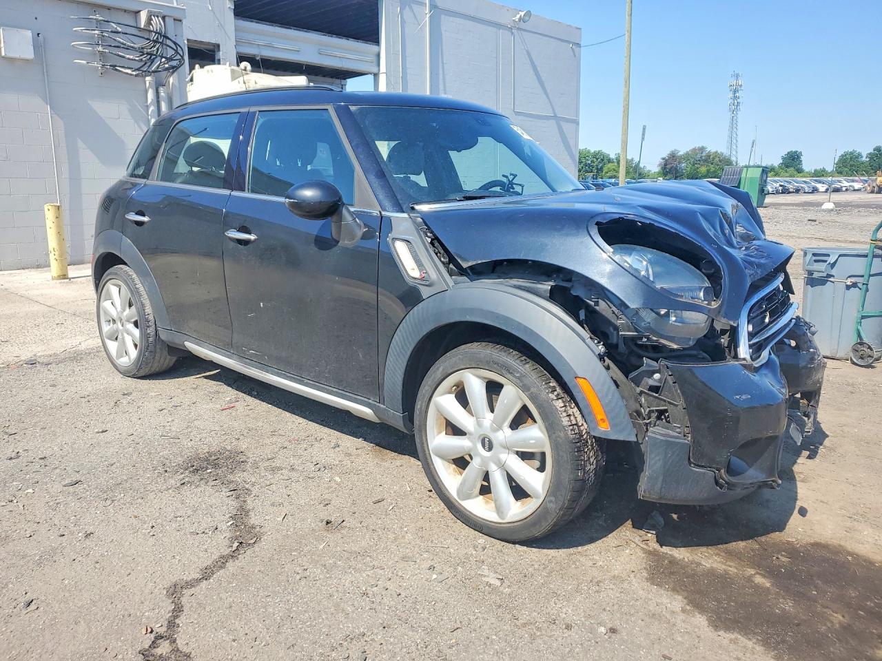 2015 Mini Cooper S Countryman Black vin: WMWZC5C5XFWP45392
