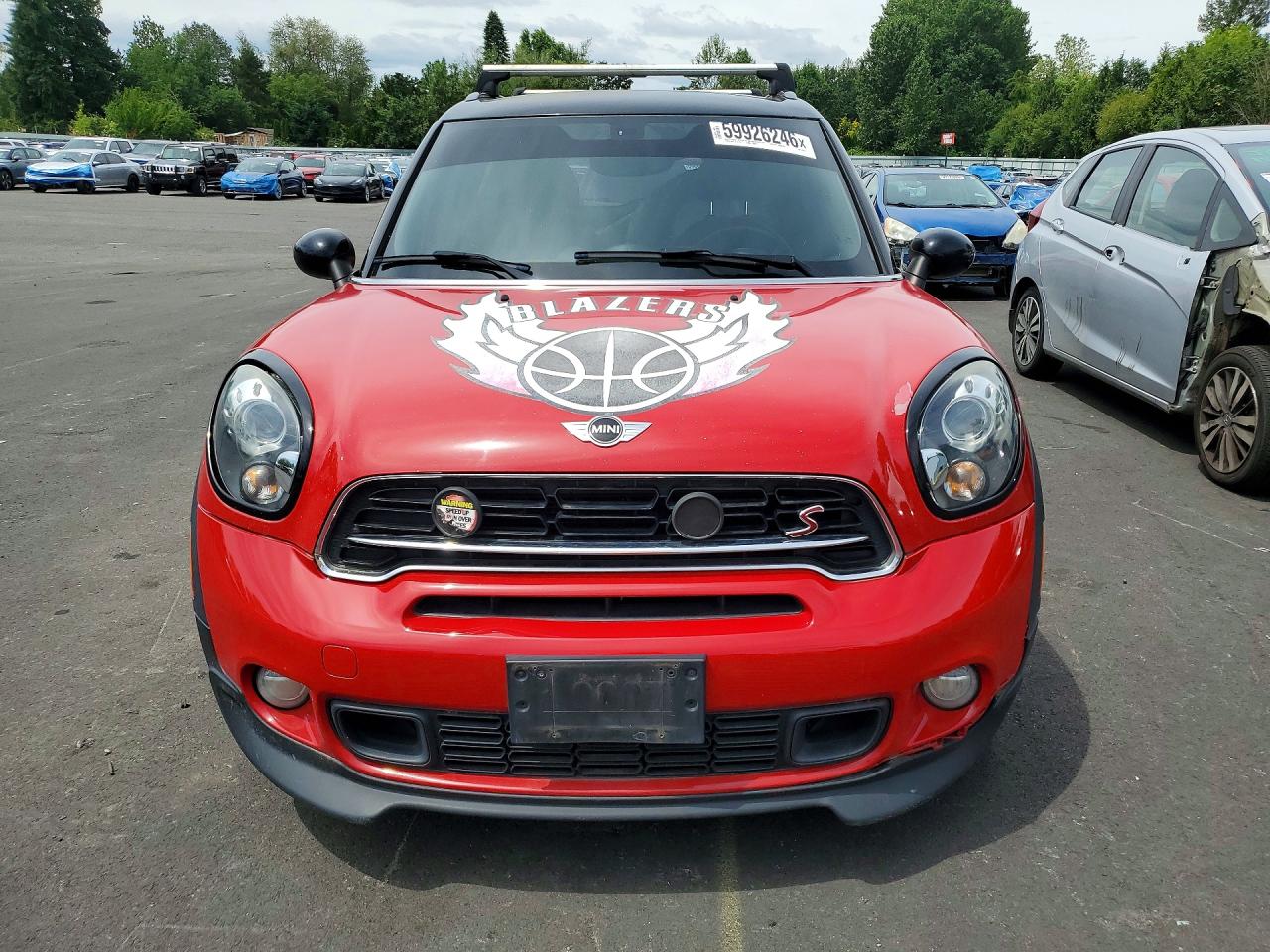 2015 Mini Cooper S Countryman Red vin: WMWZC5C5XFWP48714