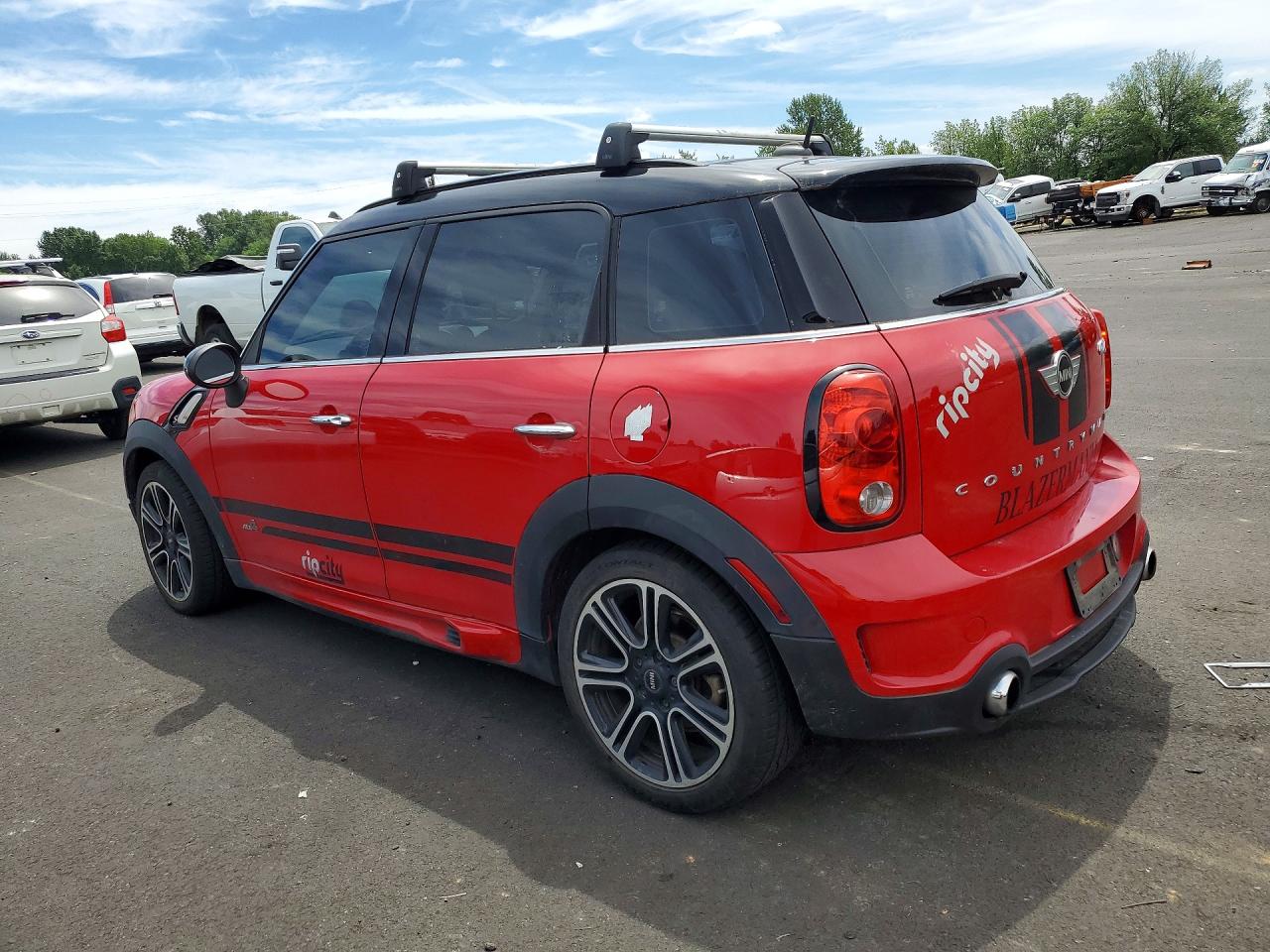2015 Mini Cooper S Countryman Red vin: WMWZC5C5XFWP48714