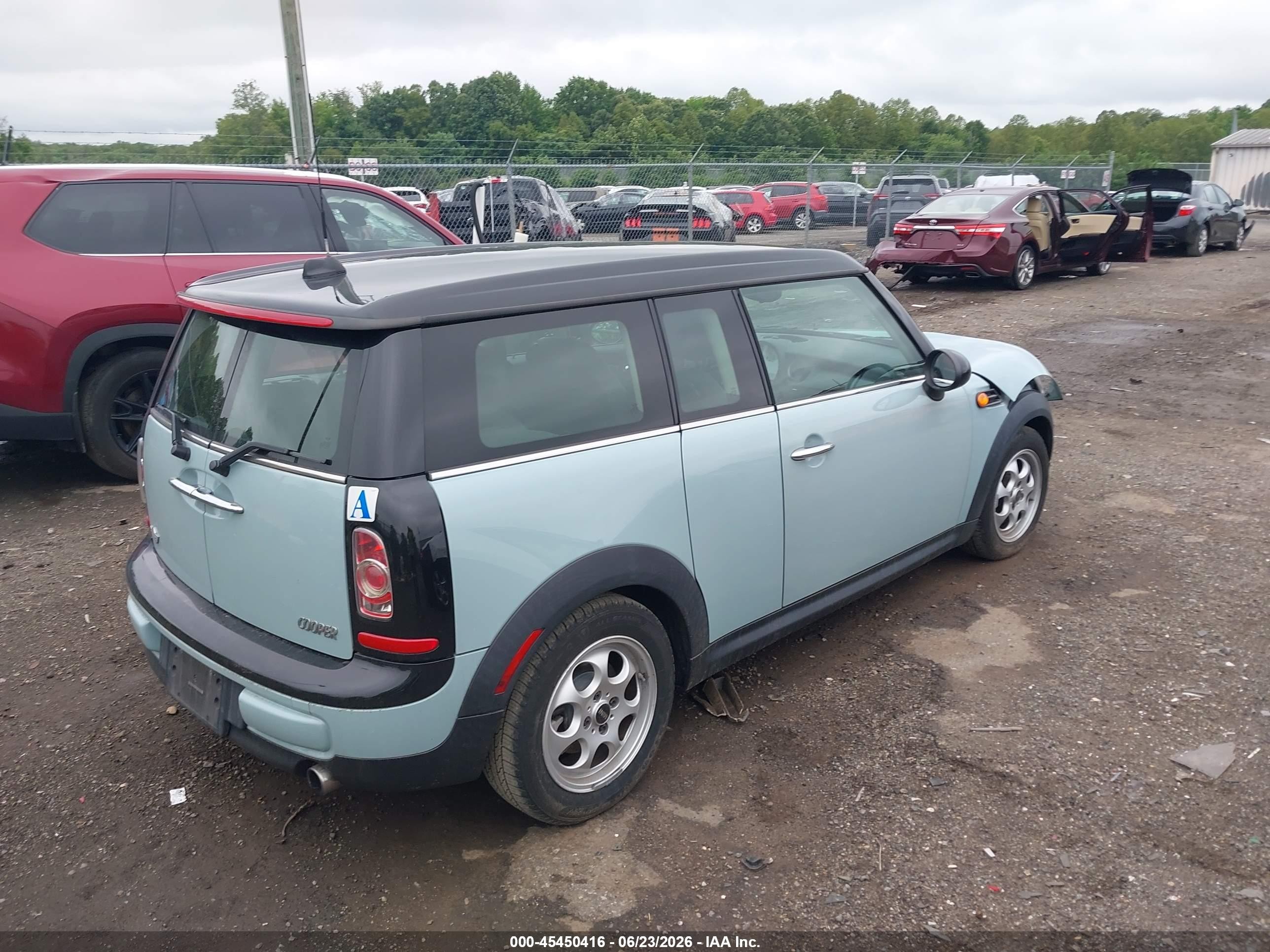 2013 Mini Clubman Cooper Light Blue vin: WMWZF3C54DT490166
