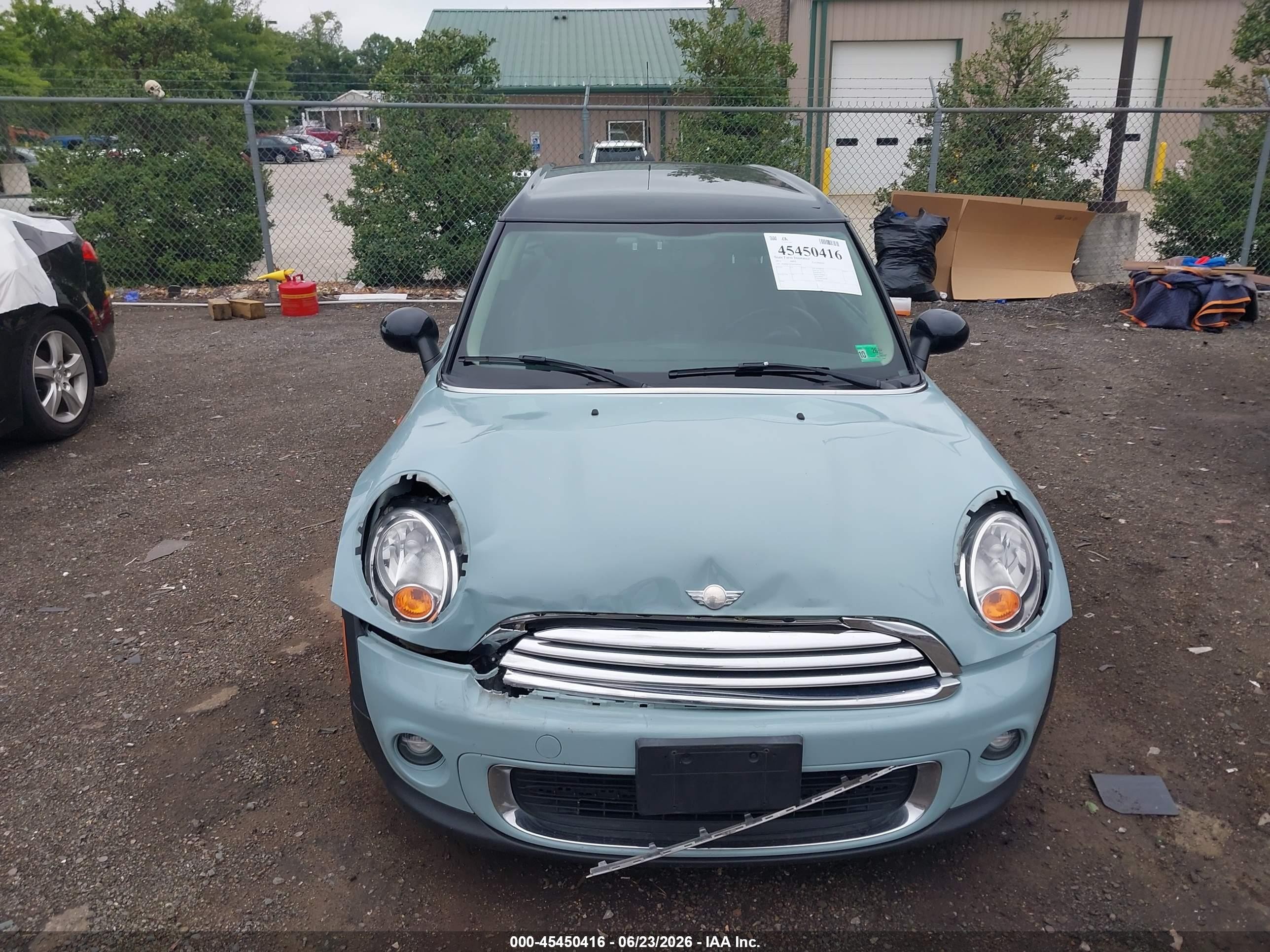 2013 Mini Clubman Cooper Light Blue vin: WMWZF3C54DT490166