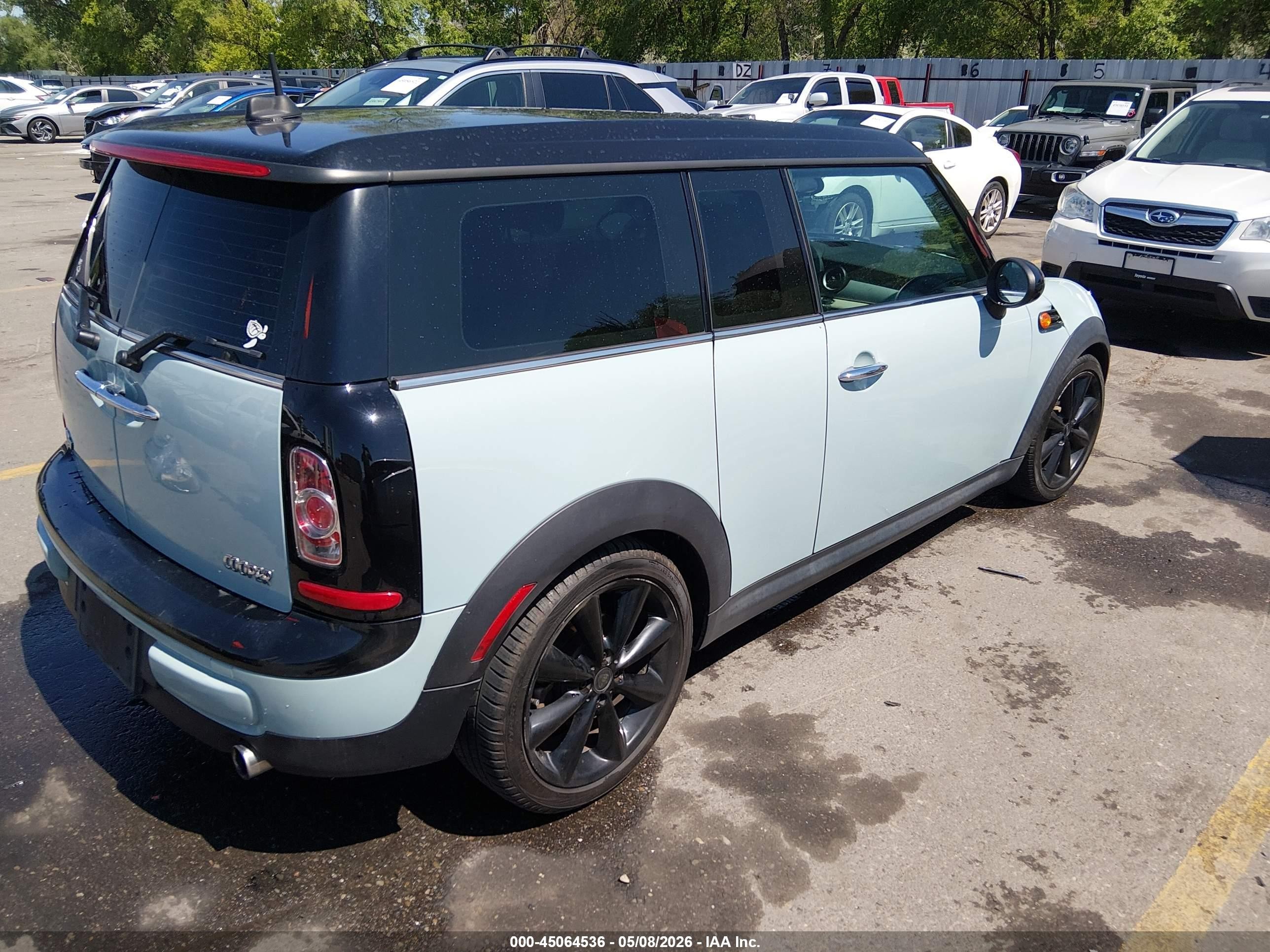 2012 Mini Cooper Clubman   Синий vin: WMWZF3C55CT189114