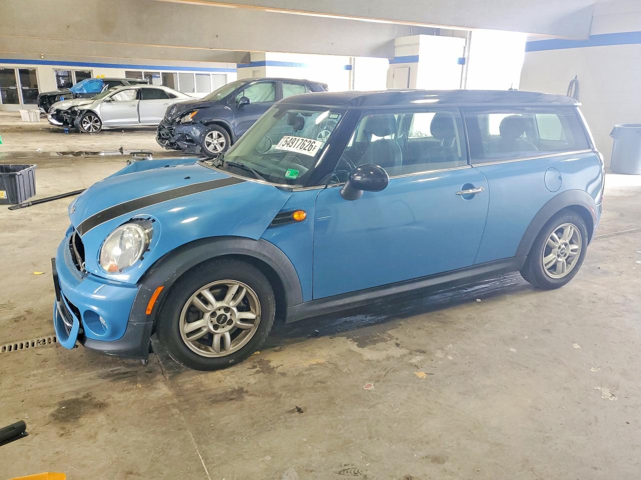 2013 Mini Cooper Clubman Blue vin: WMWZF3C5XDT491127