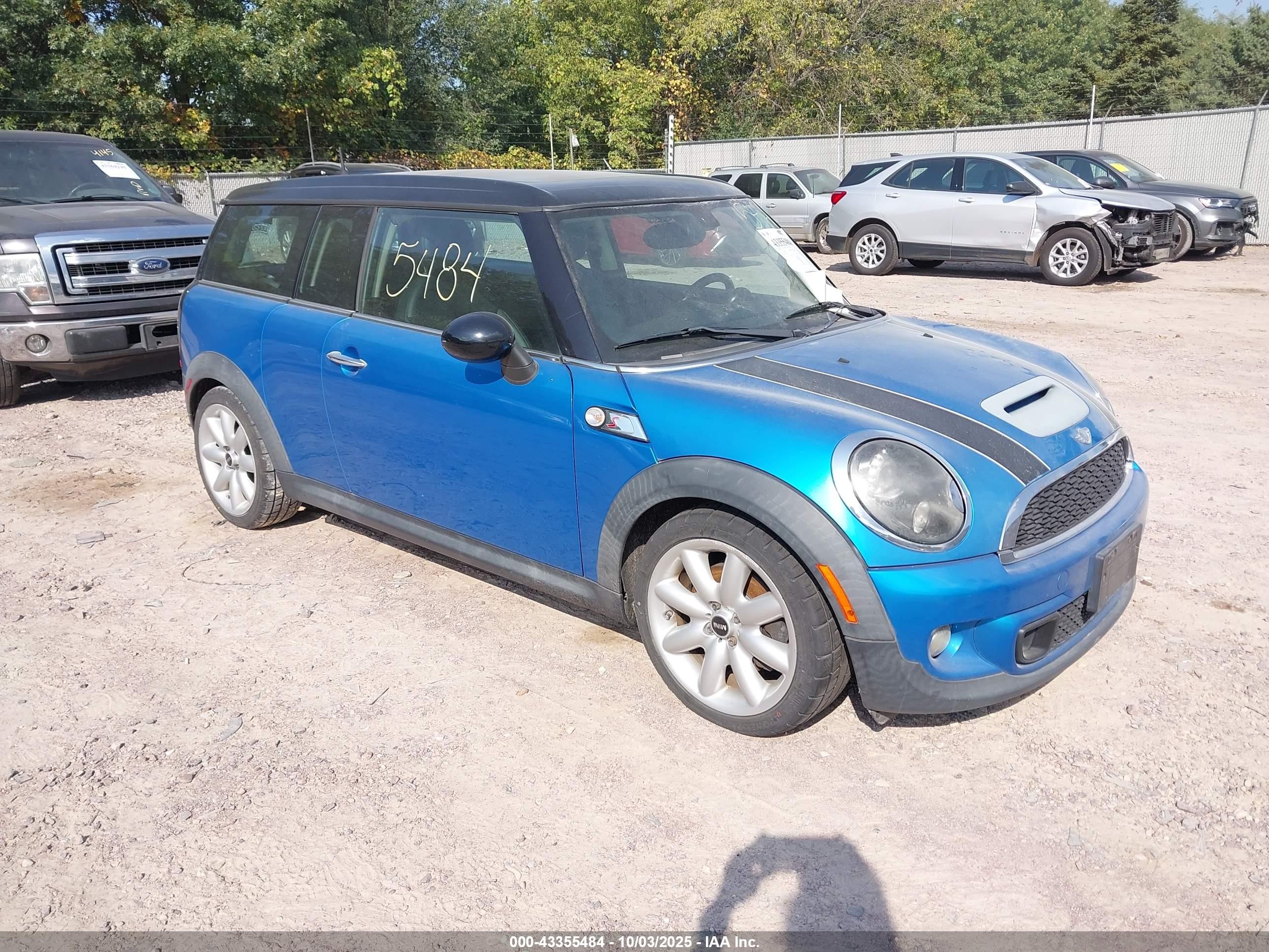 2011 Mini Cooper S Clubman   Blue vin: WMWZG3C50BTY36174