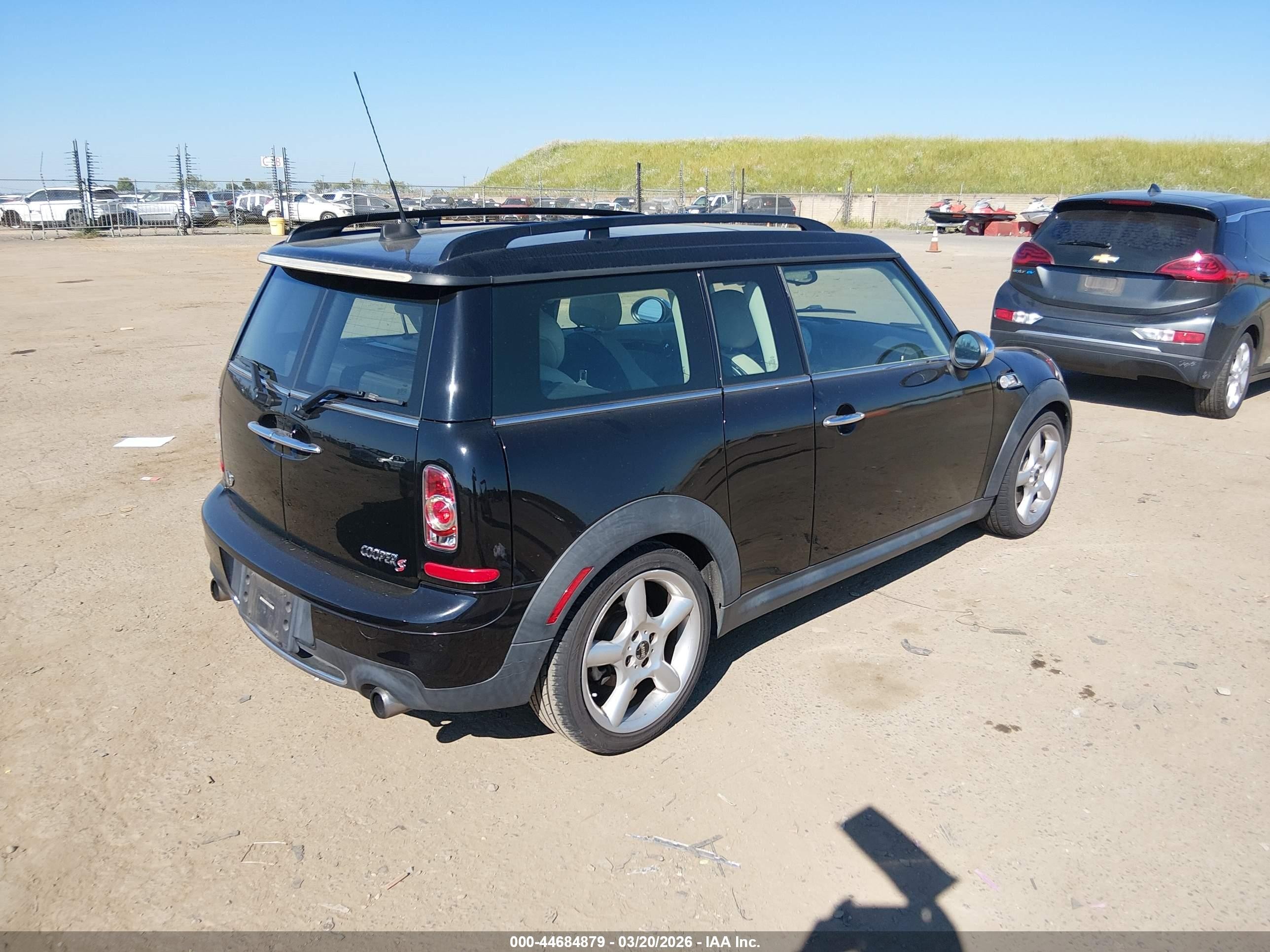2011 Mini Cooper S Clubman Black vin: WMWZG3C51BTY35177