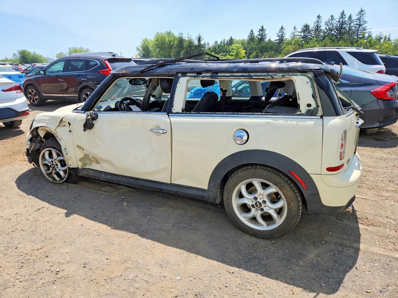 2013 Mini Cooper S Clubman White vin: WMWZG3C52DT576637