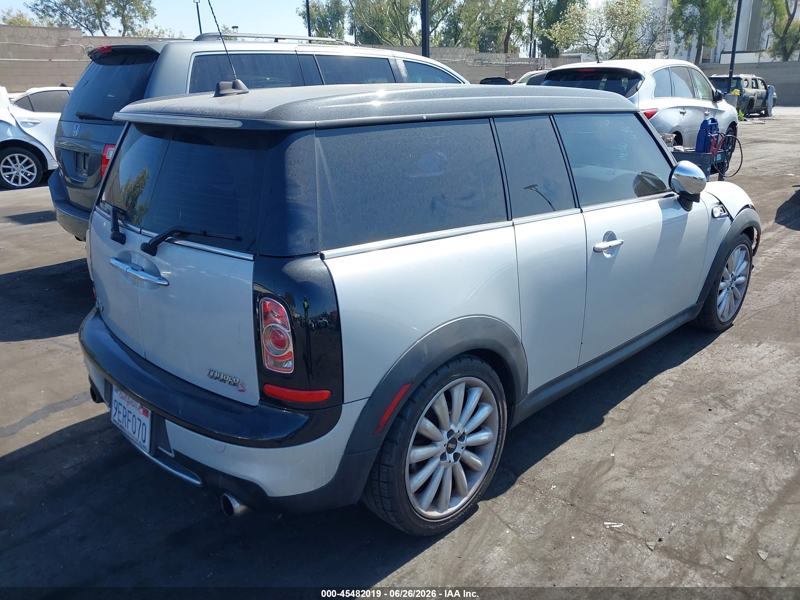2012 Mini Cooper S Clubman   Gray vin: WMWZG3C56CTY32194