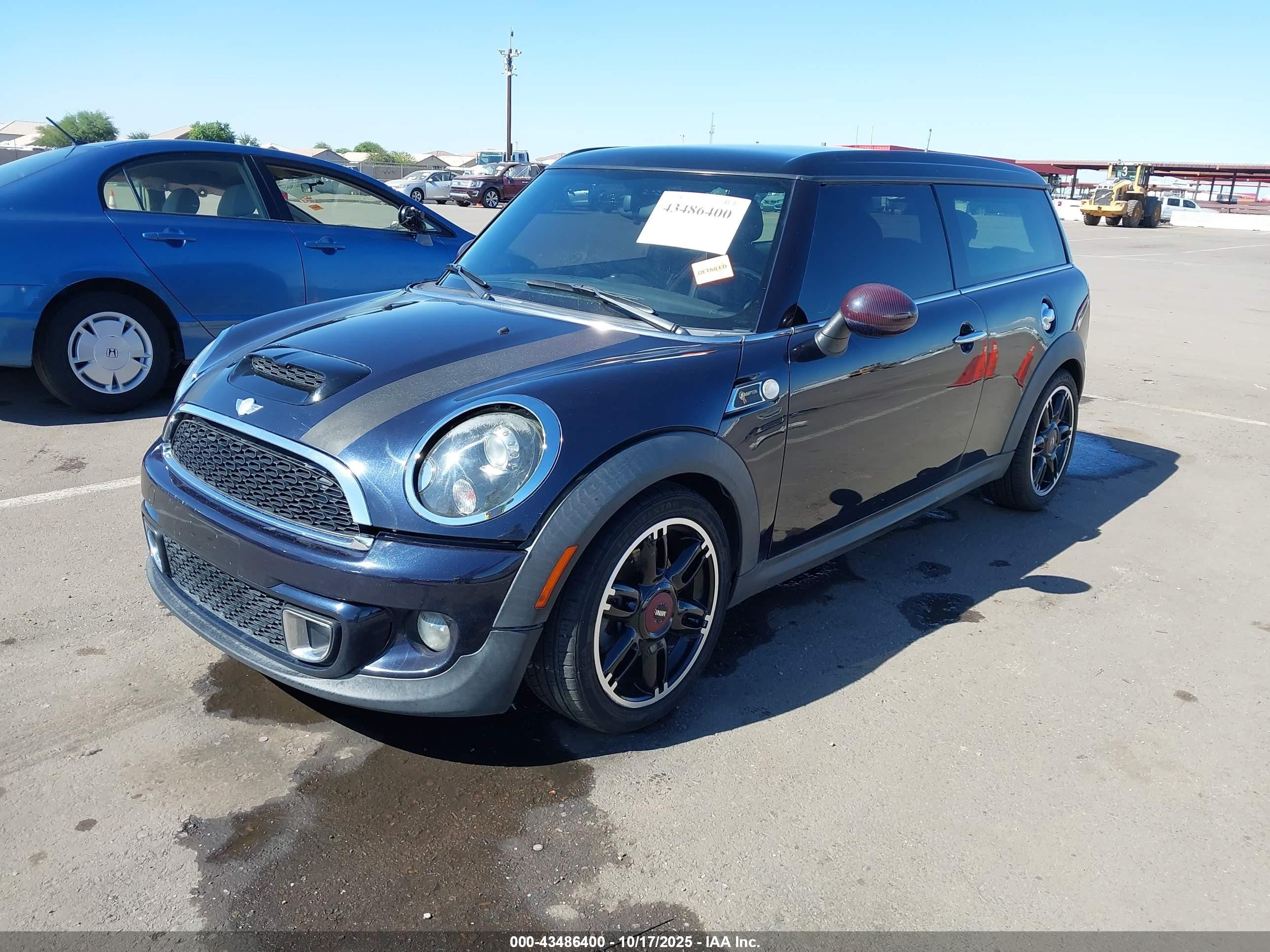 2011 Mini Cooper S Clubman   Blue vin: WMWZG3C57BTY37161
