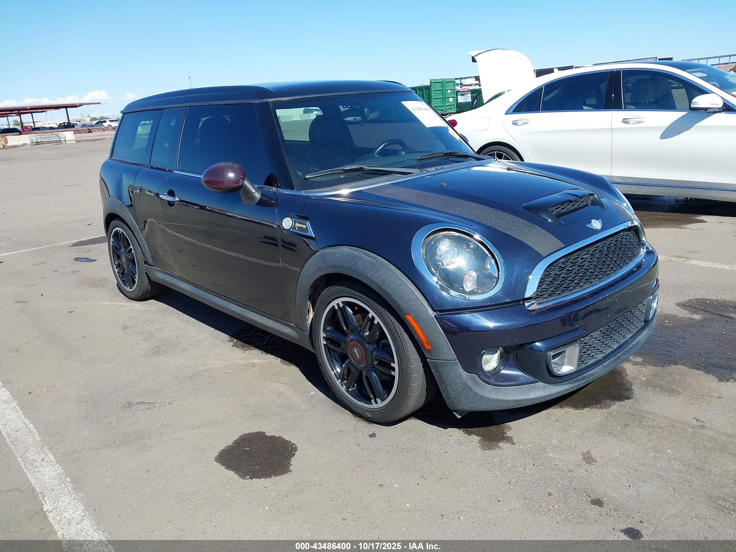 2011 Mini Cooper S Clubman   Blue vin: WMWZG3C57BTY37161