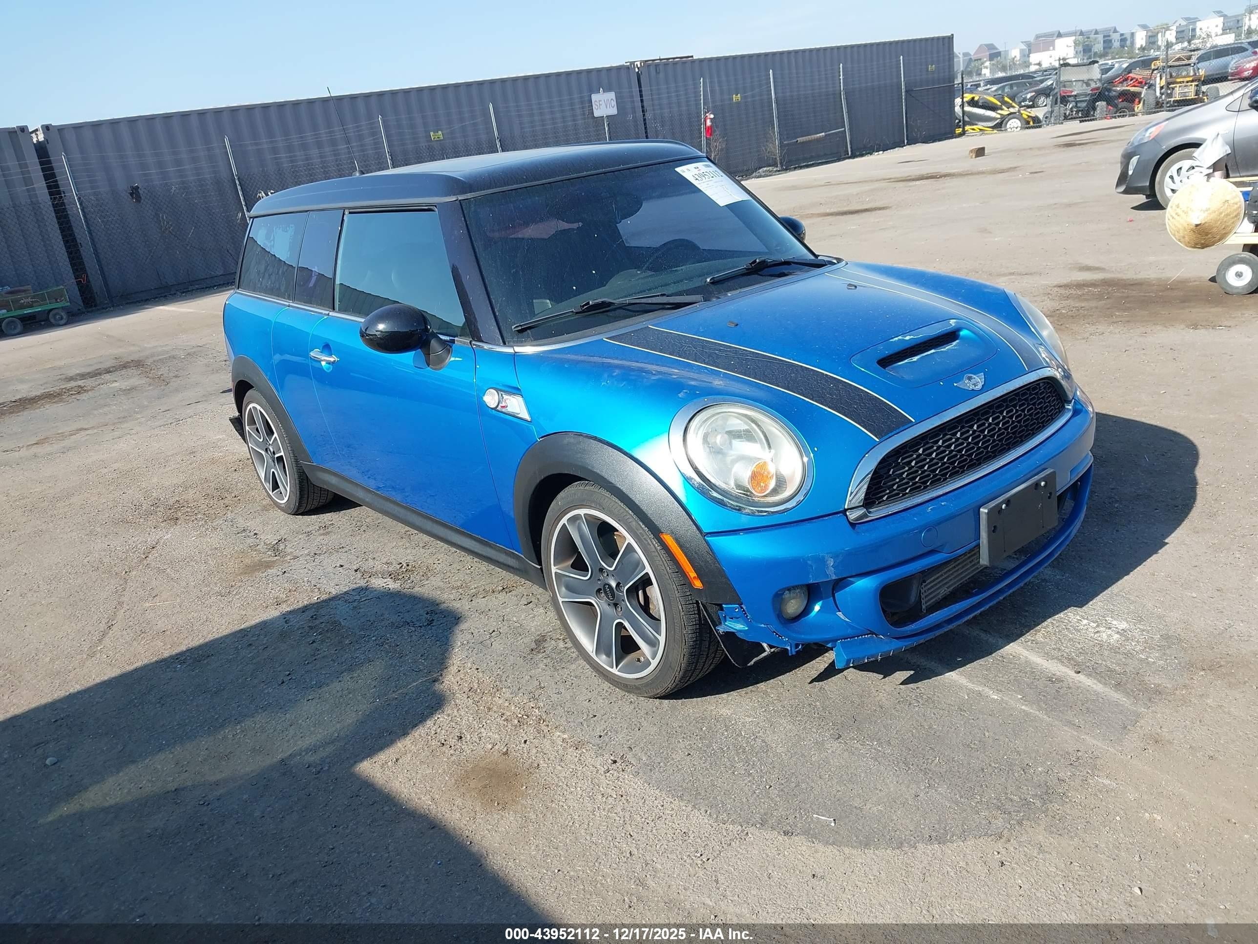 2011 Mini Cooper S Clubman   Синий vin: WMWZG3C58BTY30364