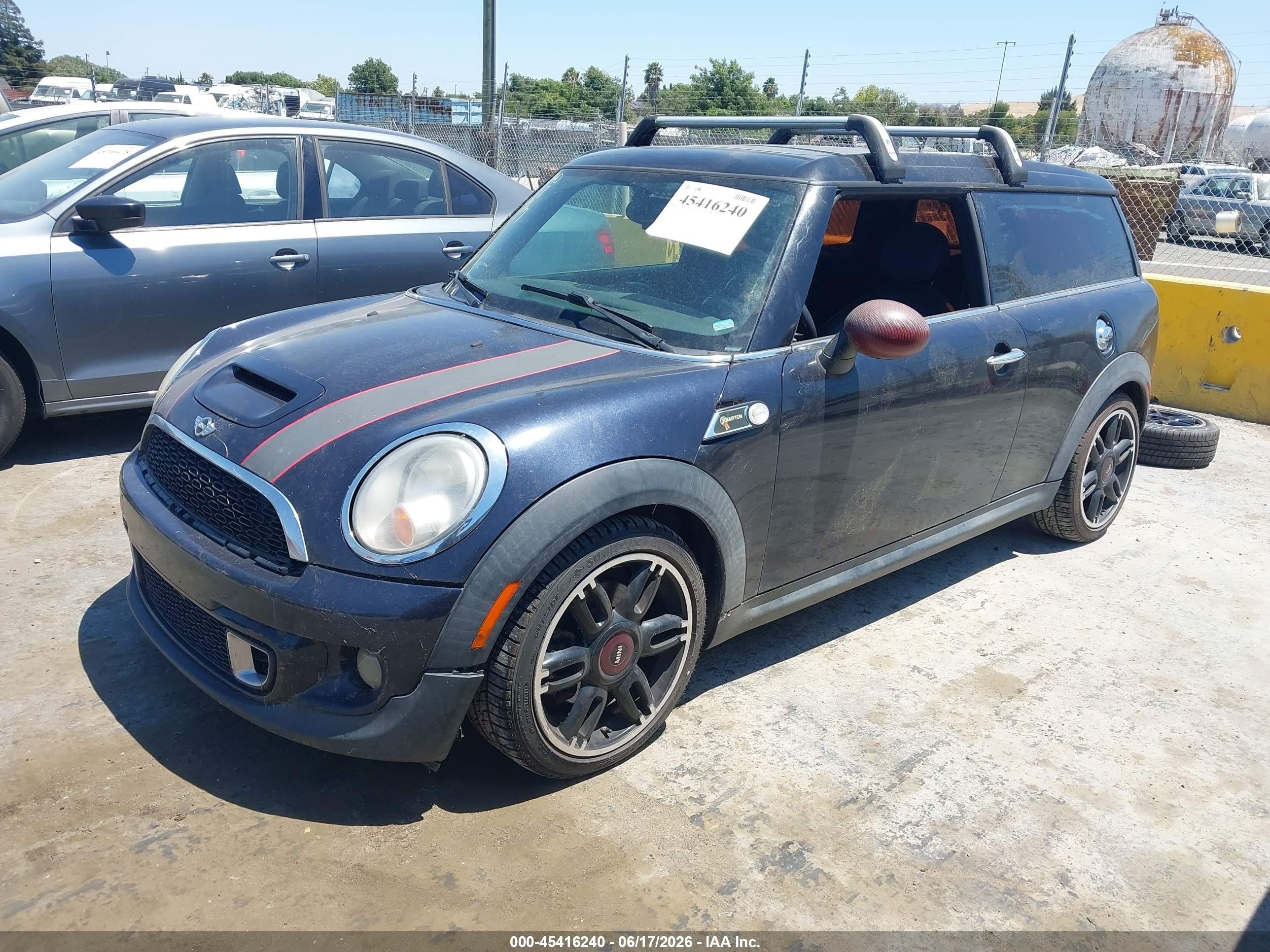 2012 Mini Cooper S Clubman   Black vin: WMWZG3C58CTY37705