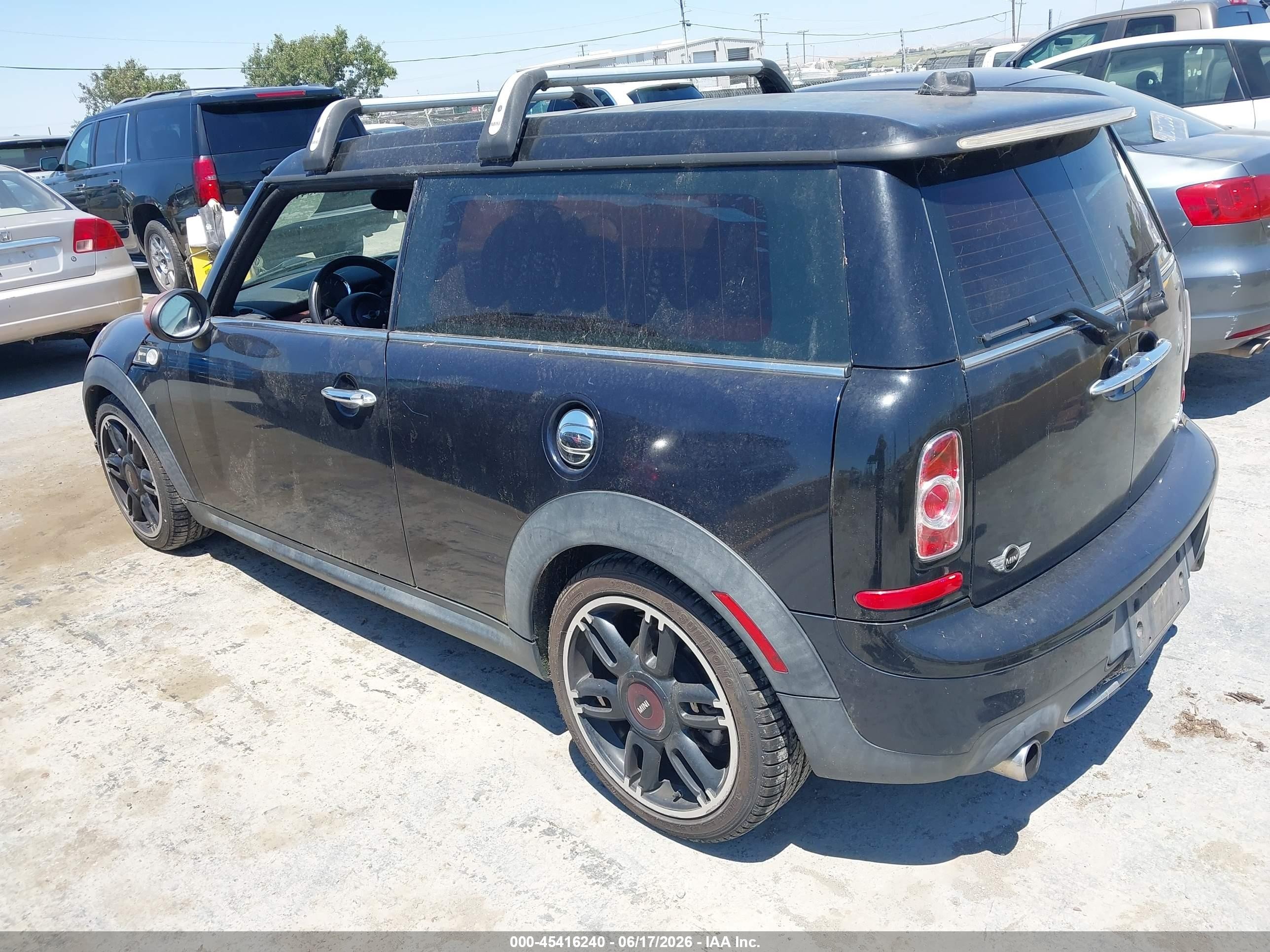2012 Mini Cooper S Clubman   Black vin: WMWZG3C58CTY37705