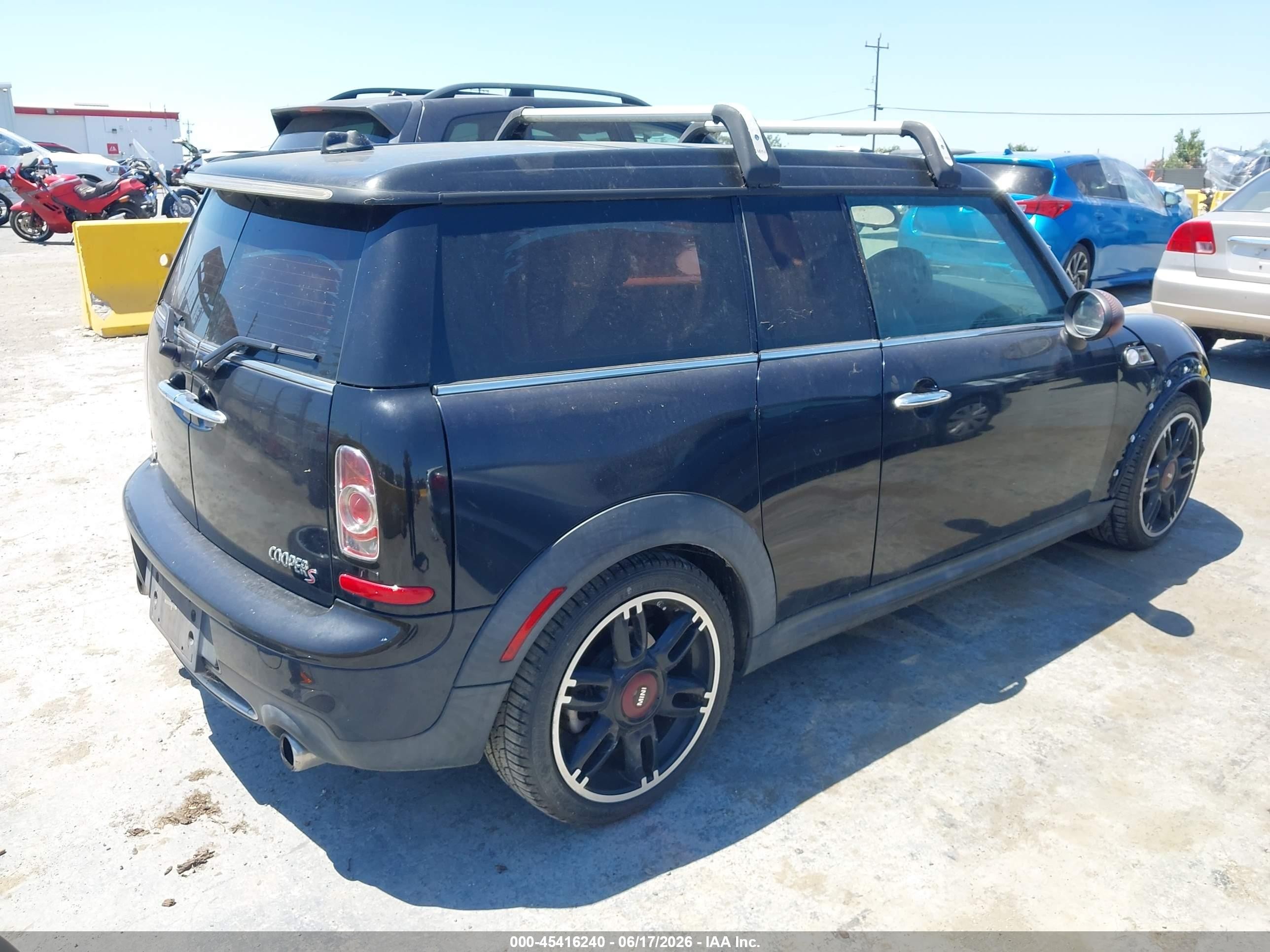 2012 Mini Cooper S Clubman   Black vin: WMWZG3C58CTY37705