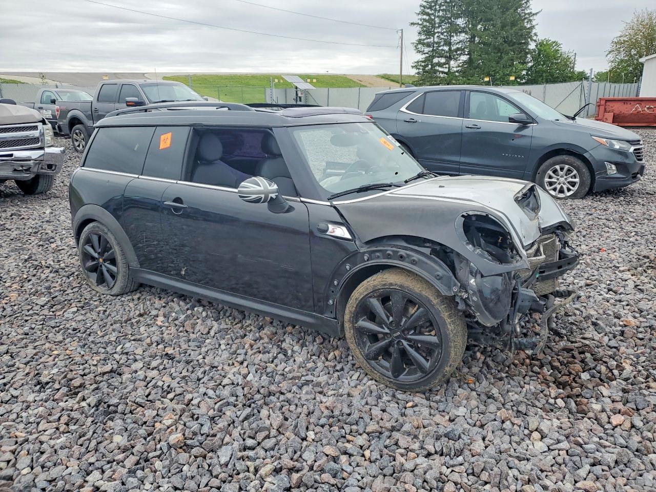 2014 Mini Cooper S Clubman Black vin: WMWZG3C58ETY33494
