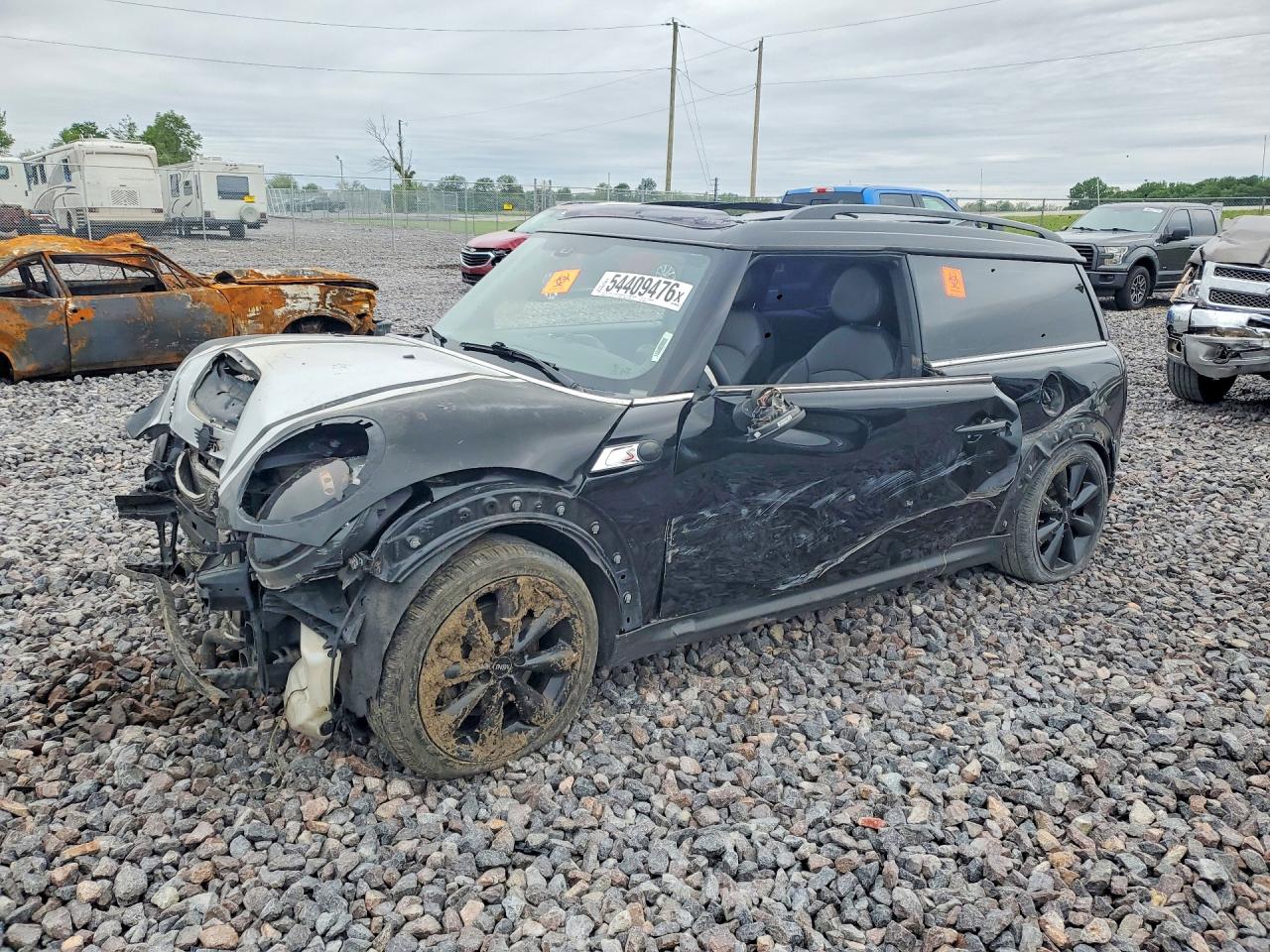 2014 Mini Cooper S Clubman Black vin: WMWZG3C58ETY33494