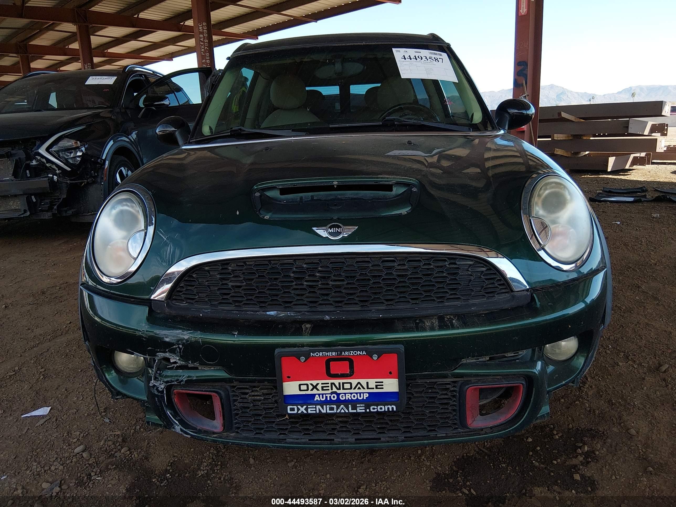 2011 Mini Cooper S Clubman   Green vin: WMWZG3C59BTY30387