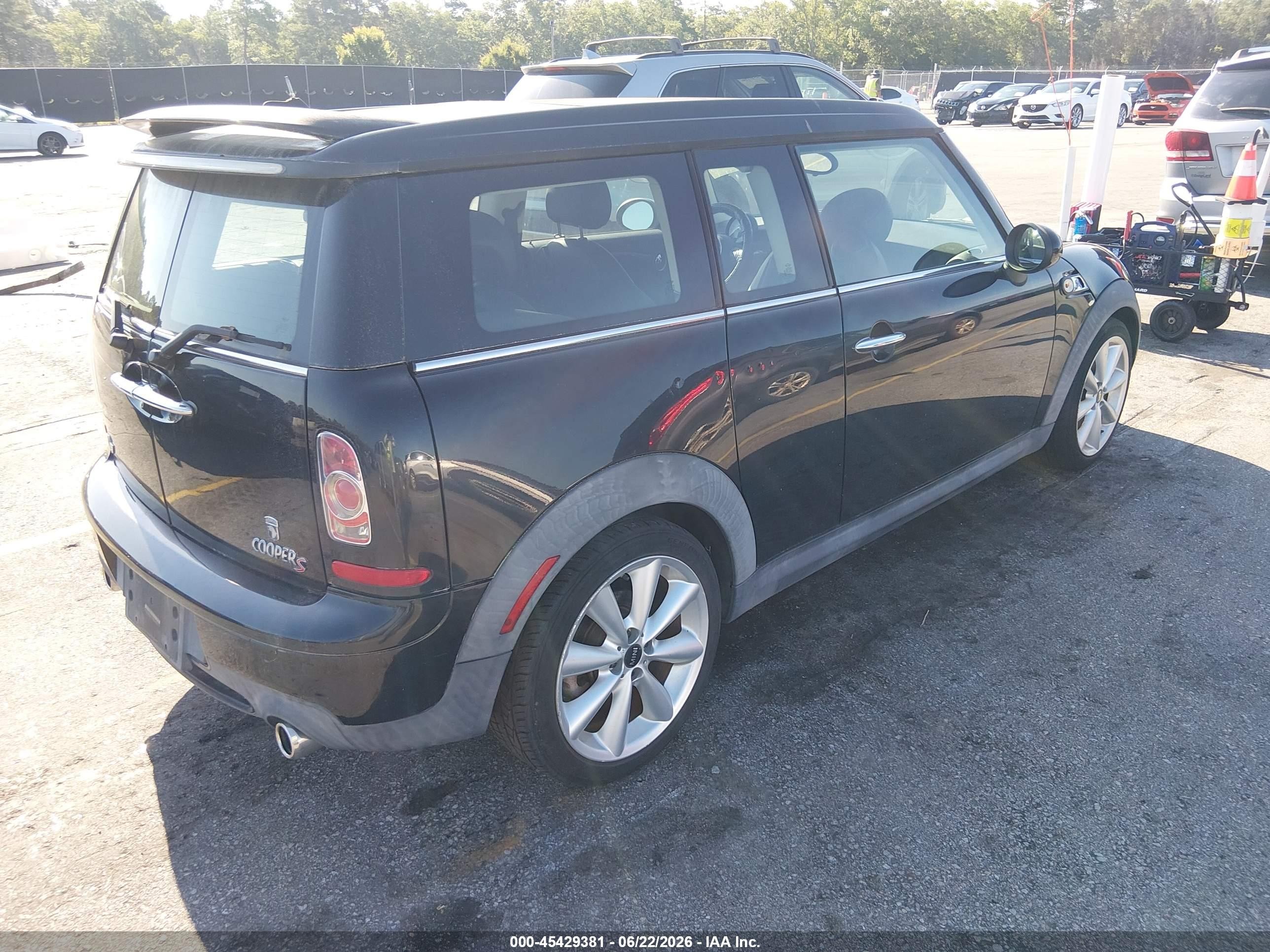 2012 Mini Cooper S Clubman   Black vin: WMWZG3C59CTY32299