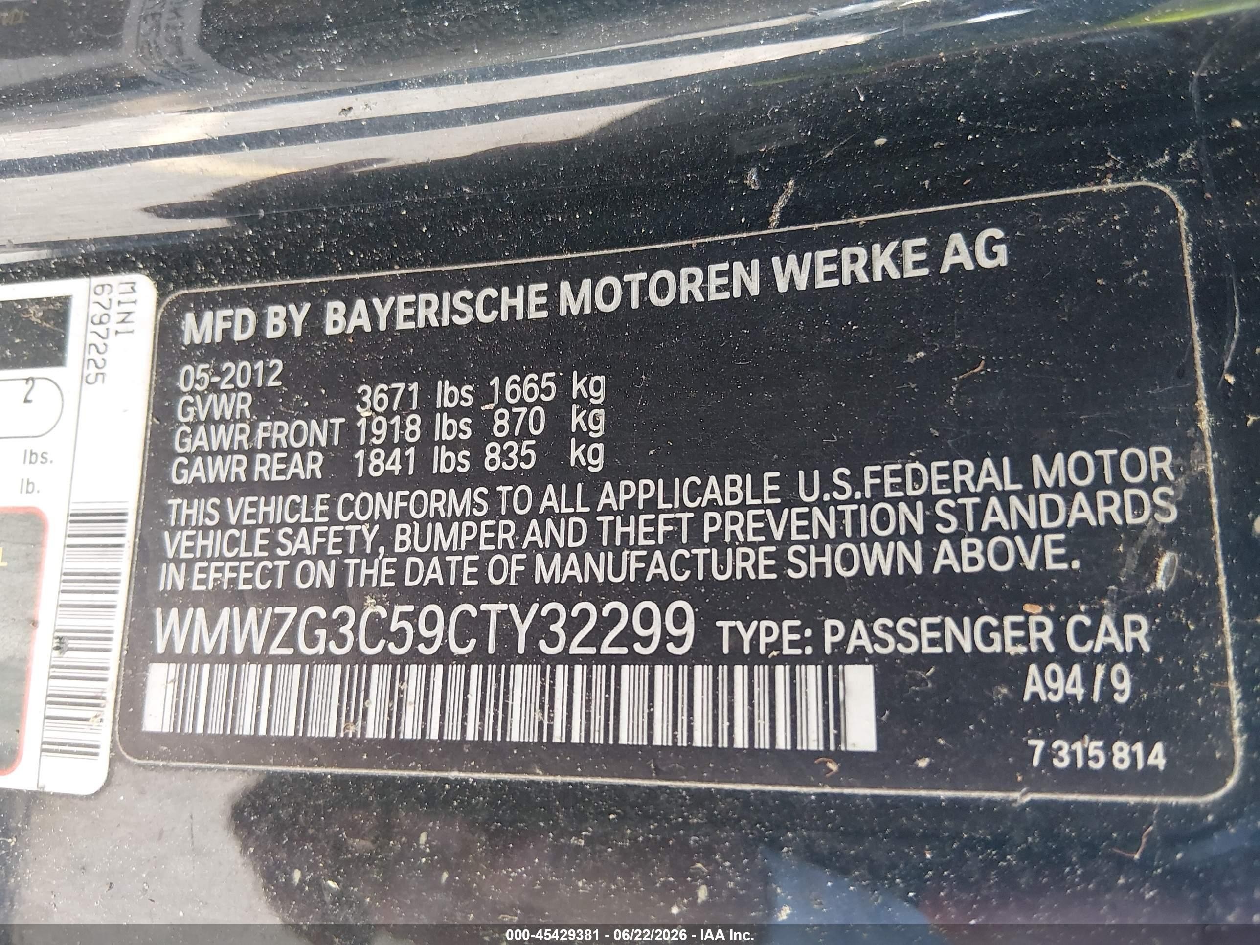 2012 Mini Cooper S Clubman   Black vin: WMWZG3C59CTY32299