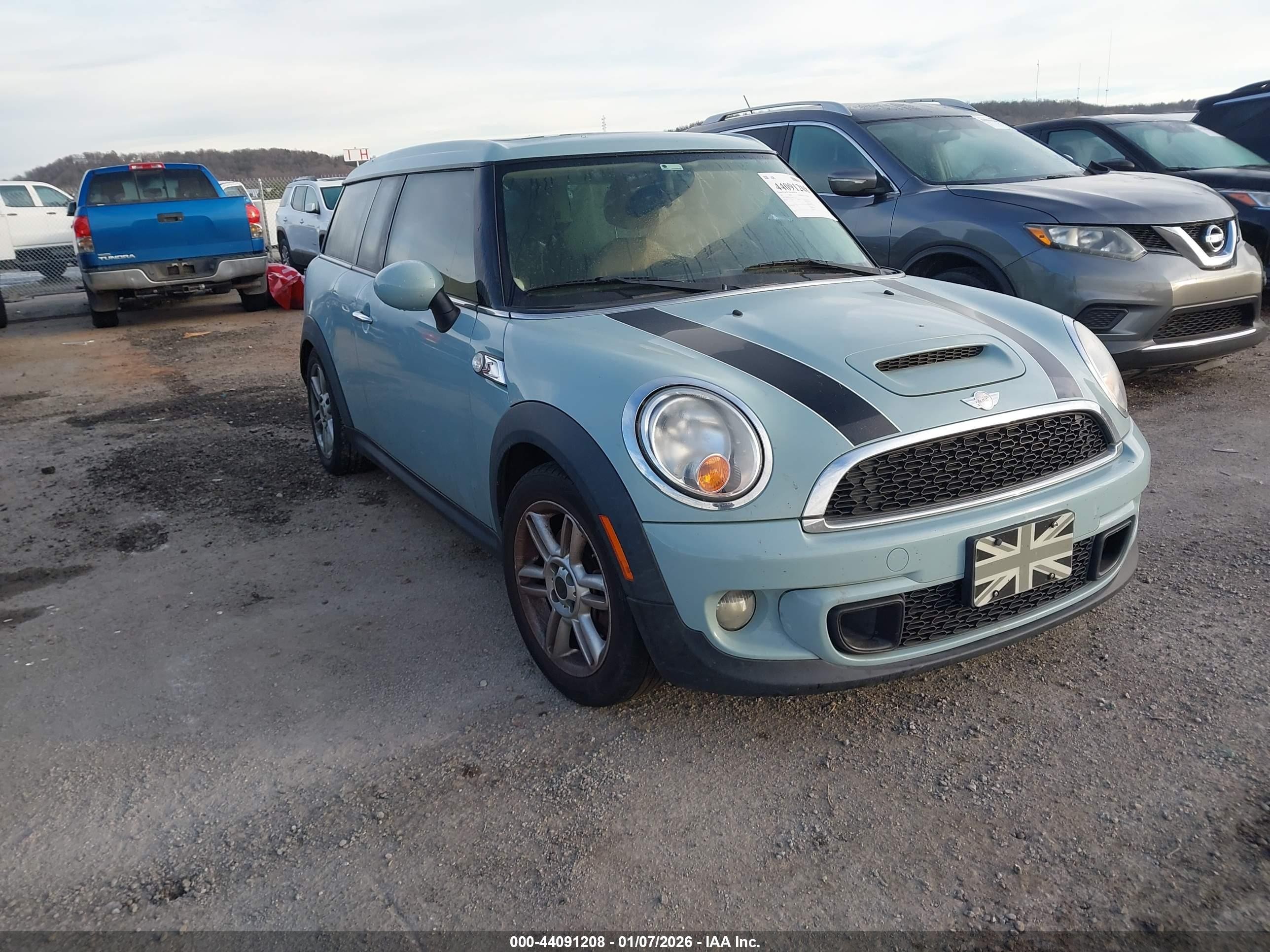 2011 Mini Cooper S Clubman   Light Blue vin: WMWZG3C5XBTY37221