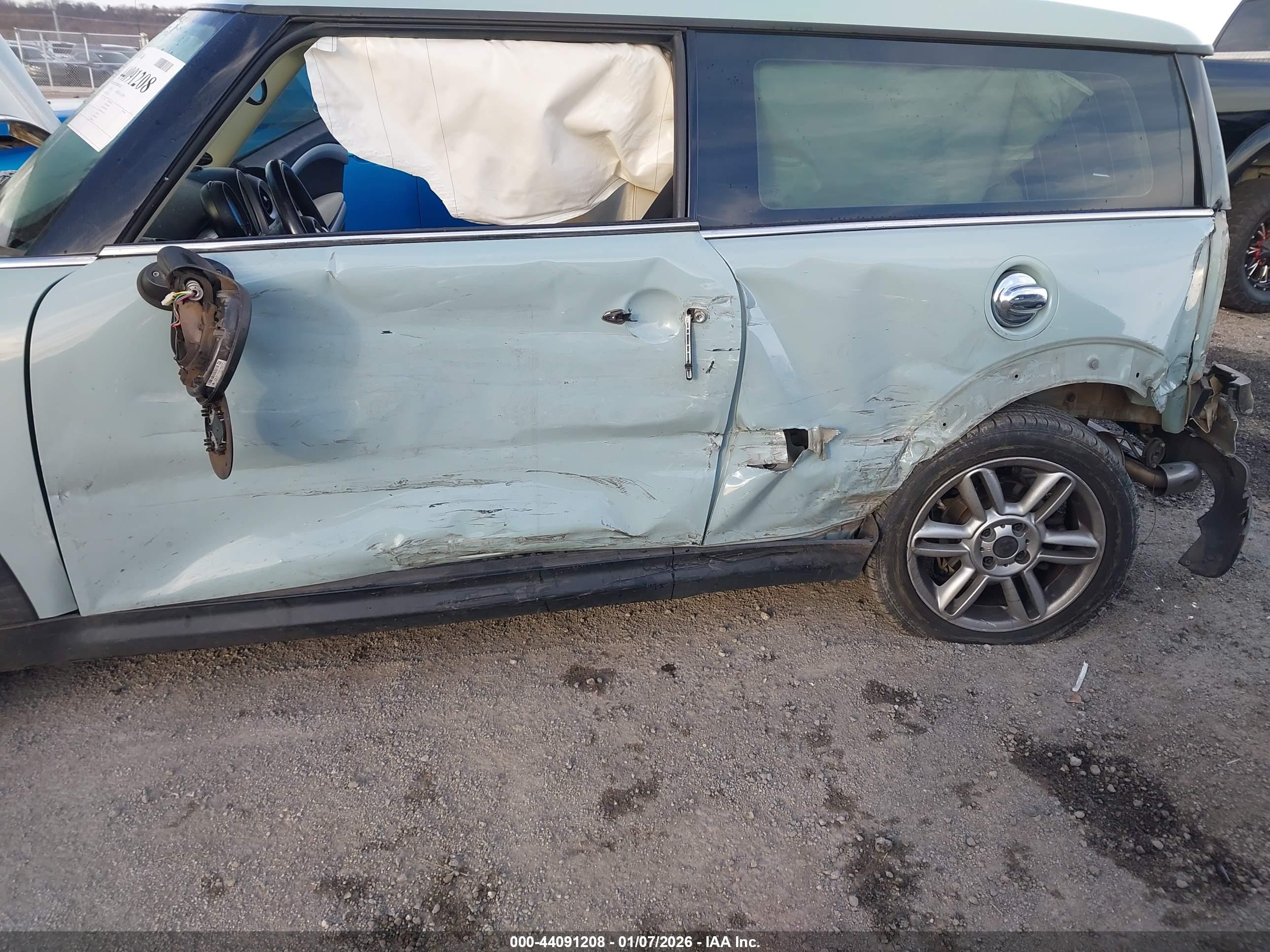 2011 Mini Cooper S Clubman   Light Blue vin: WMWZG3C5XBTY37221