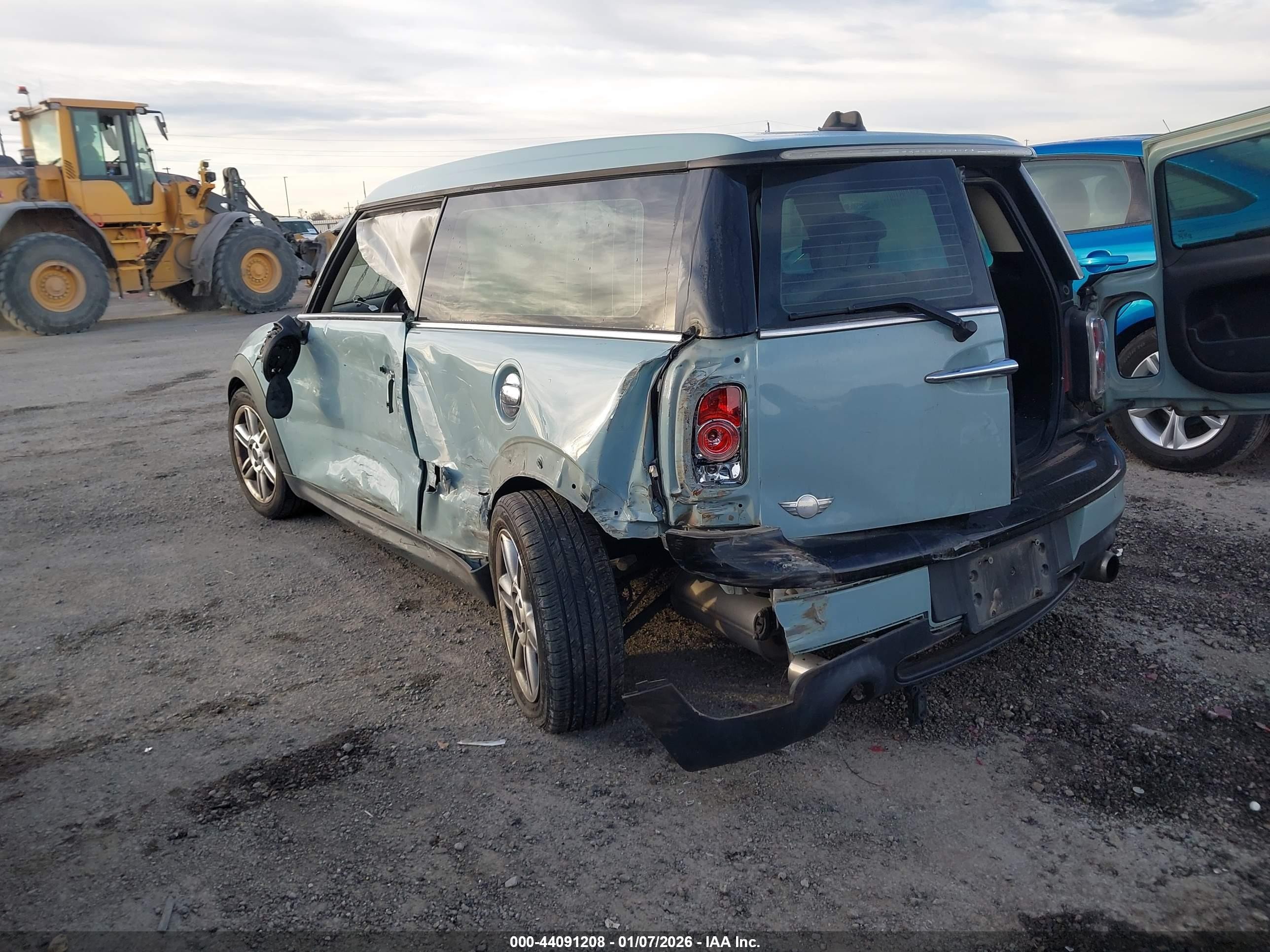 2011 Mini Cooper S Clubman   Light Blue vin: WMWZG3C5XBTY37221