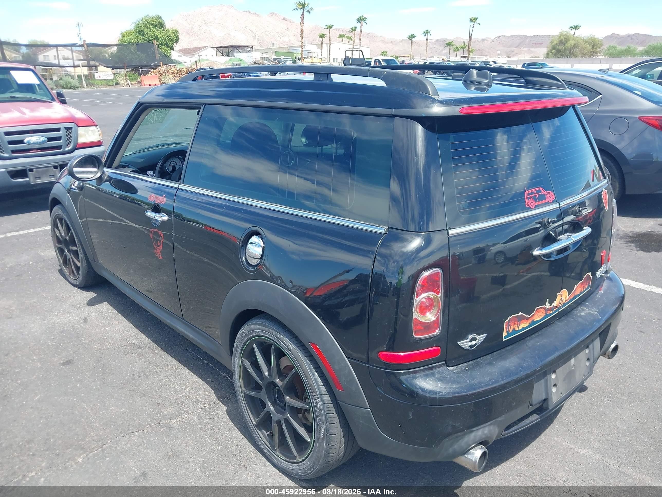 2012 Mini Cooper S Clubman Black vin: WMWZG3C5XCTY31937