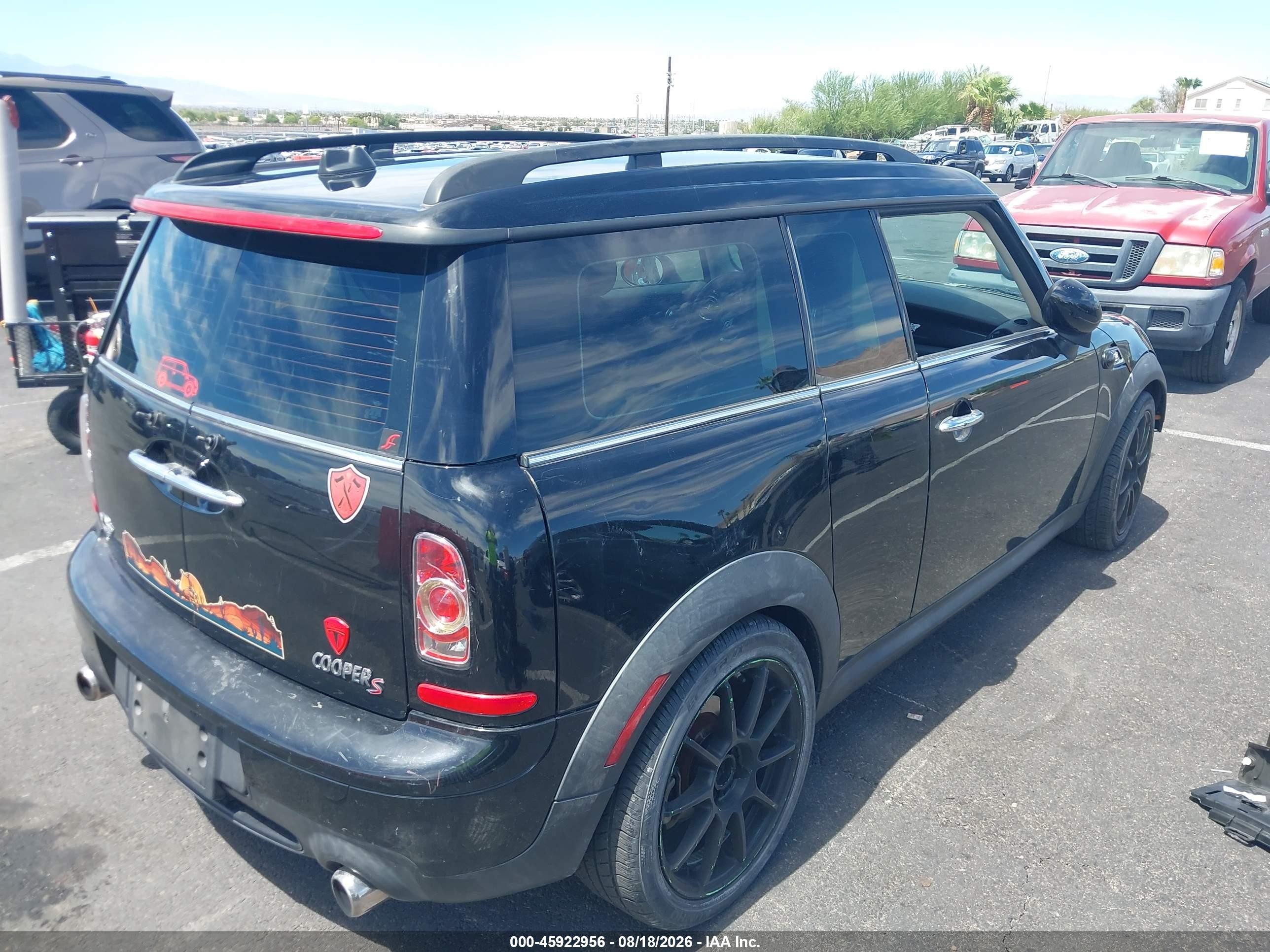 2012 Mini Cooper S Clubman Black vin: WMWZG3C5XCTY31937