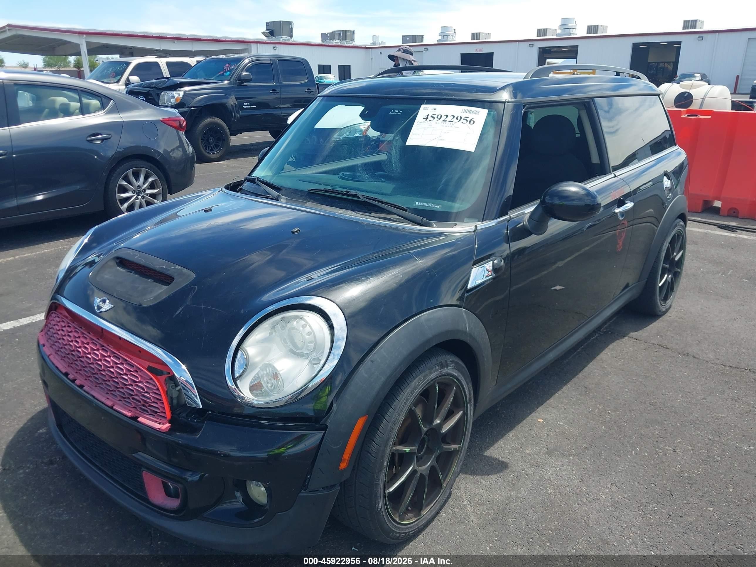 2012 Mini Cooper S Clubman Black vin: WMWZG3C5XCTY31937